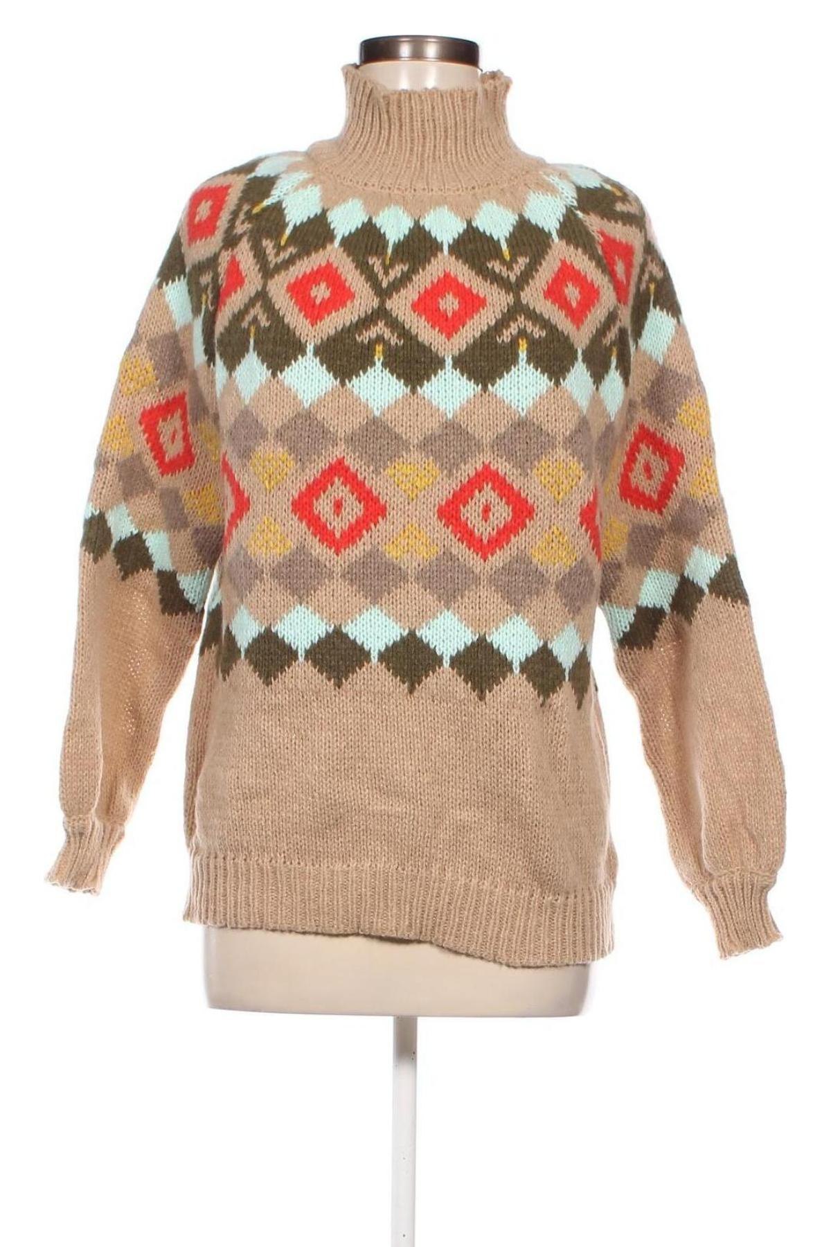 Damski sweter JustFashionNow, Rozmiar L, Kolor Kolorowy, Cena 45,45 zł