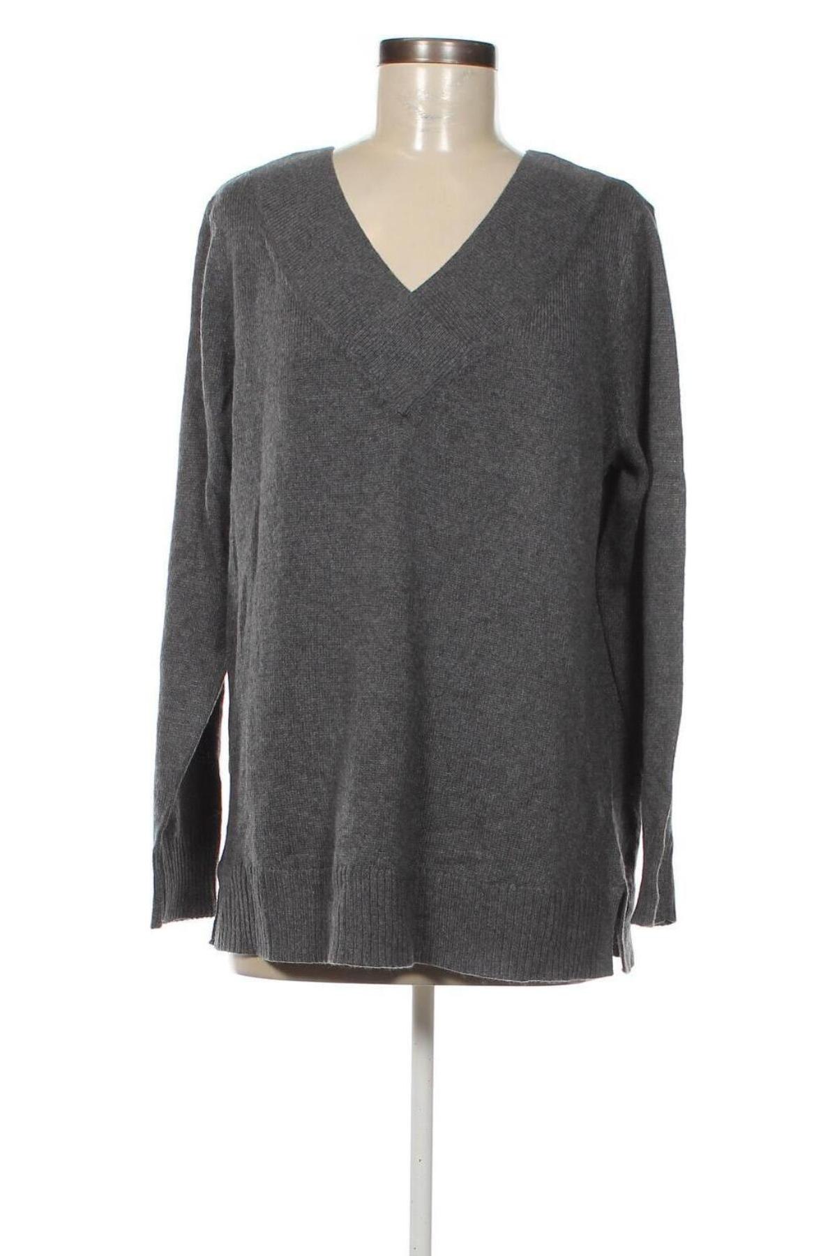 Дамски пуловер Karen Scott, Размер L, Цвят Сив, Цена 22,54 лв.