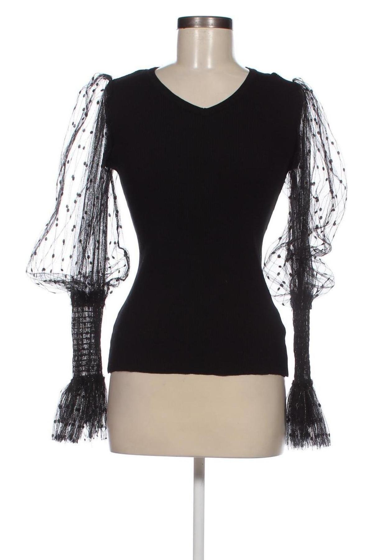 Γυναικείο πουλόβερ Laetitia Mem, Μέγεθος M, Χρώμα Μαύρο, Τιμή 14,90 €