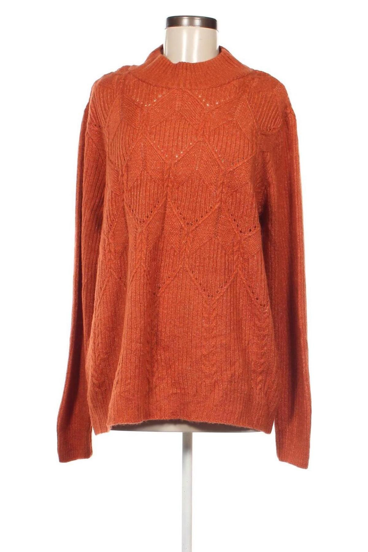 Дамски пуловер Laura Torelli, Размер L, Цвят Оранжев, Цена 13,34 лв.