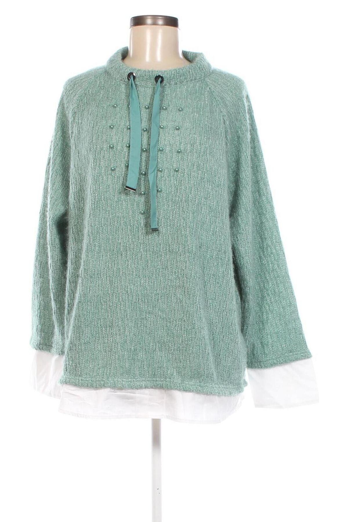 Γυναικείο πουλόβερ Laura Torelli, Μέγεθος L, Χρώμα Πράσινο, Τιμή 9,33 €
