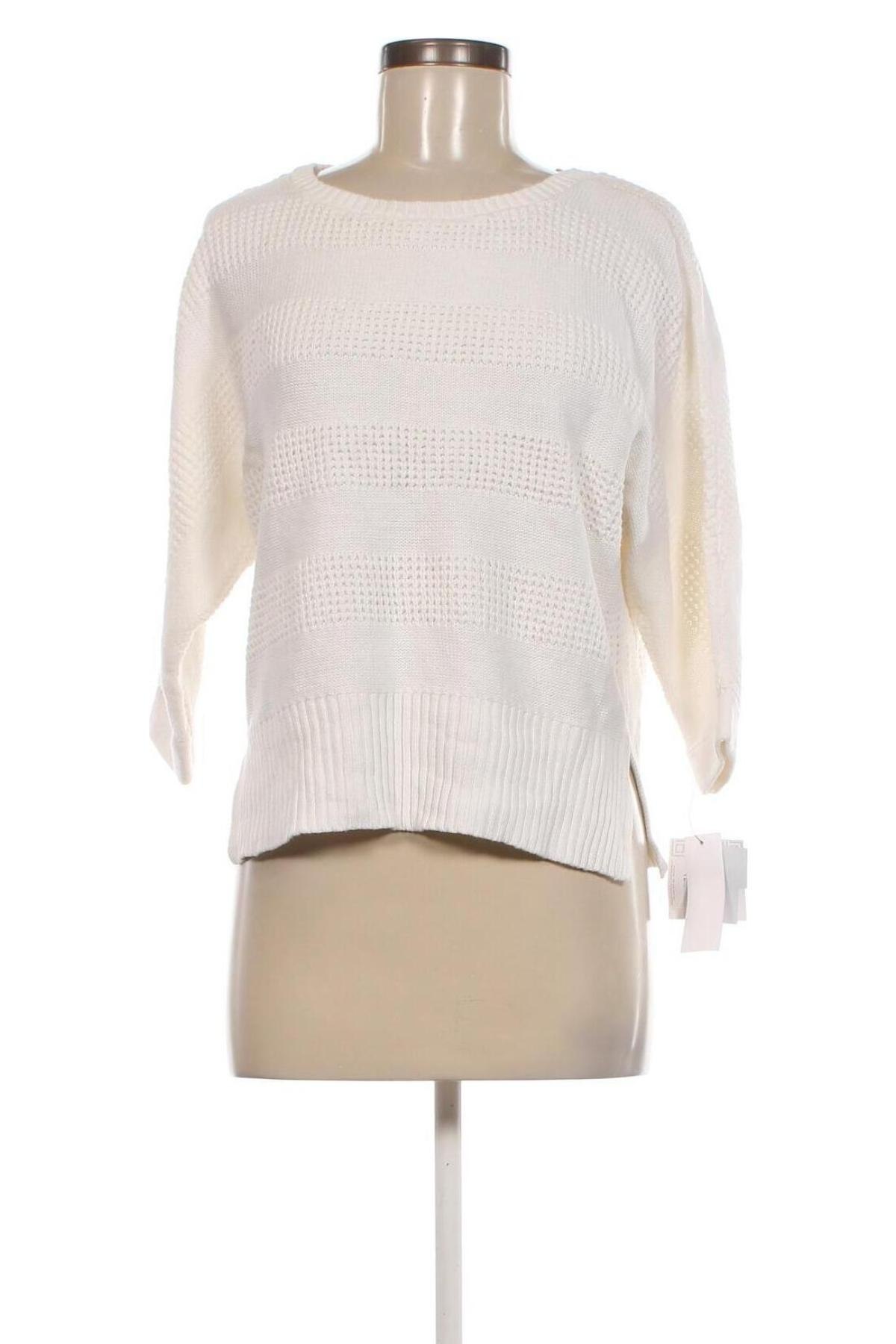 Дамски пуловер Liz Claiborne, Размер M, Цвят Бял, Цена 22,54 лв.