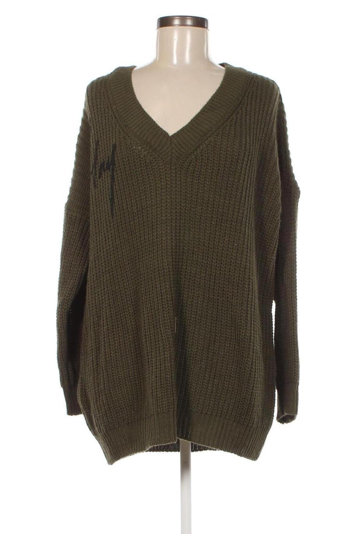 Női pulóver Made In Italy, Méret L, Szín Zöld, Ár 3 384 Ft