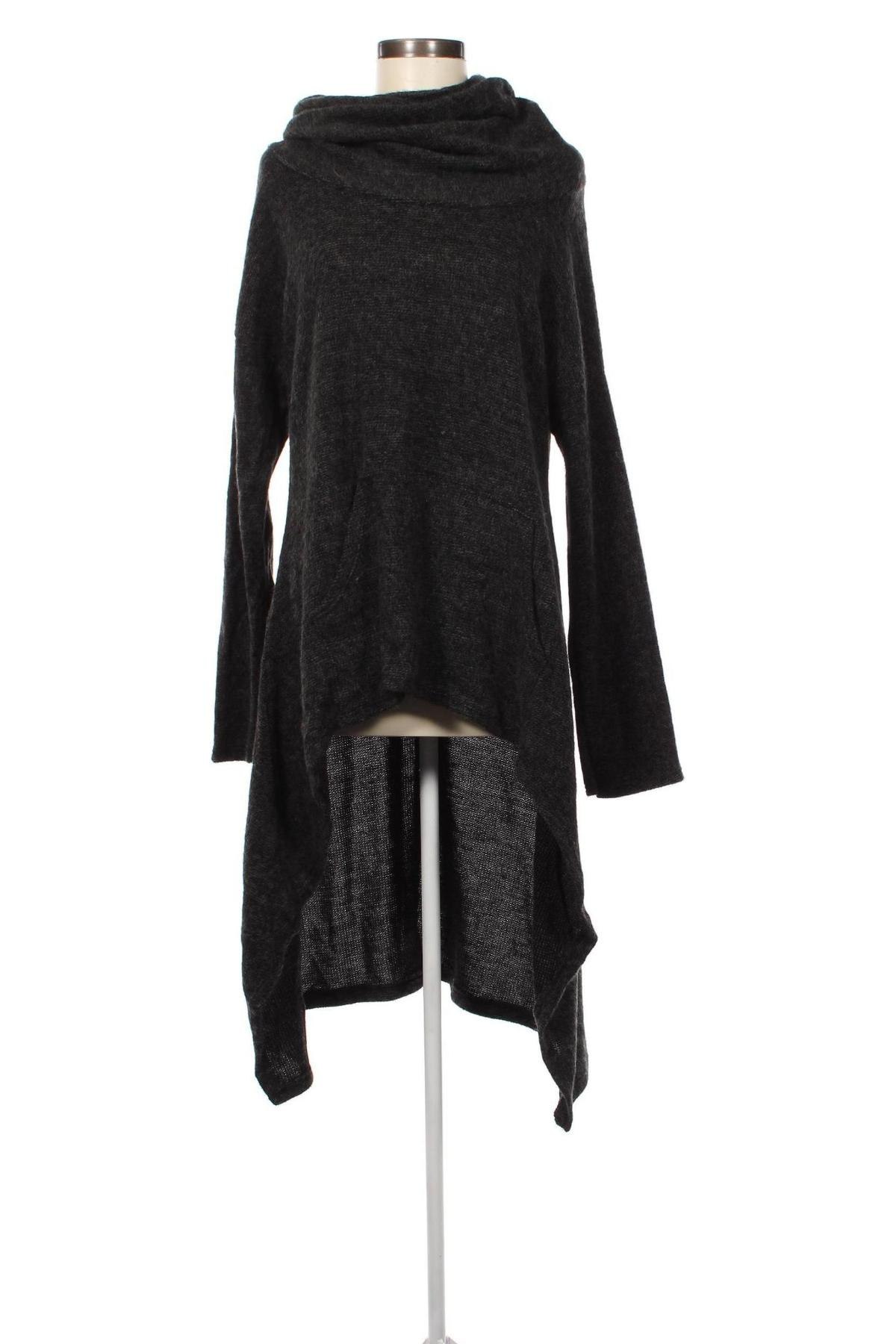 Дамски пуловер Made In Italy, Размер XL, Цвят Сив, Цена 25,76 лв.