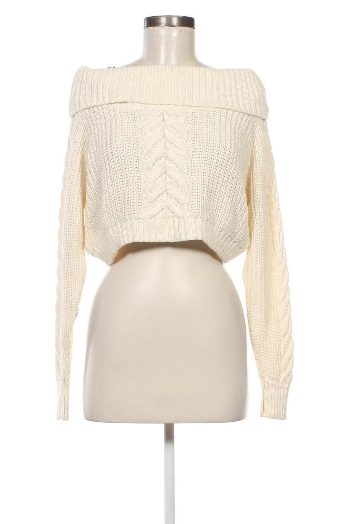 Дамски пуловер Missguided, Размер XS, Цвят Екрю, Цена 14,21 лв.