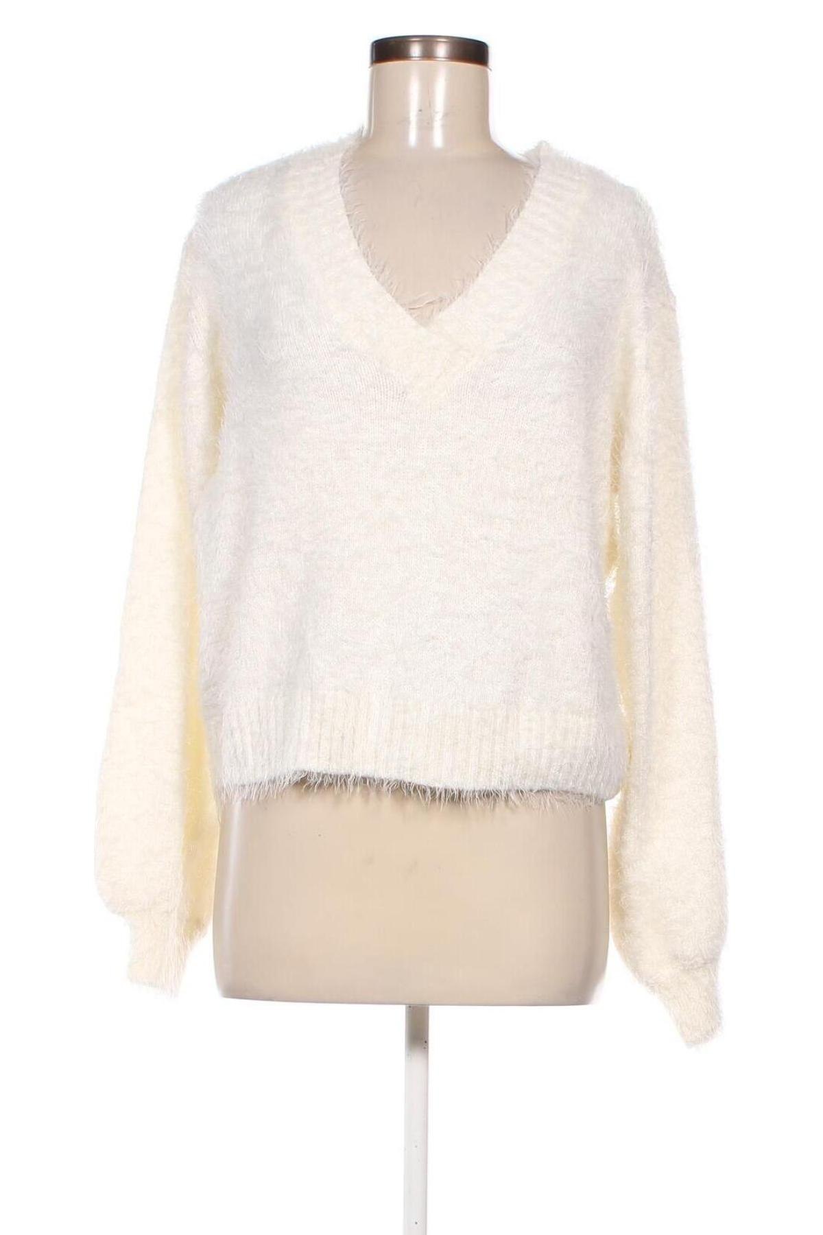 Damenpullover NA-KD, Größe M, Farbe Ecru, Preis 13,98 €