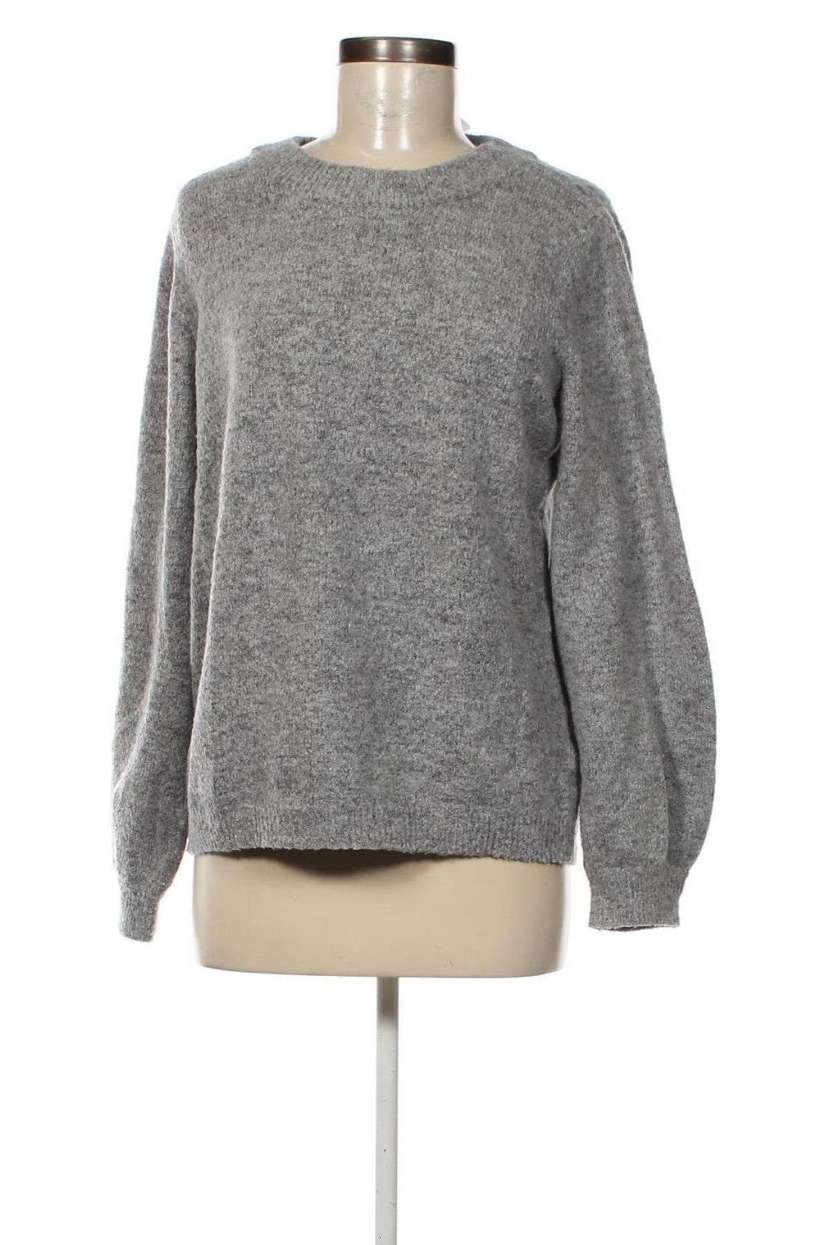 Дамски пуловер Object, Размер L, Цвят Сив, Цена 18,86 лв.