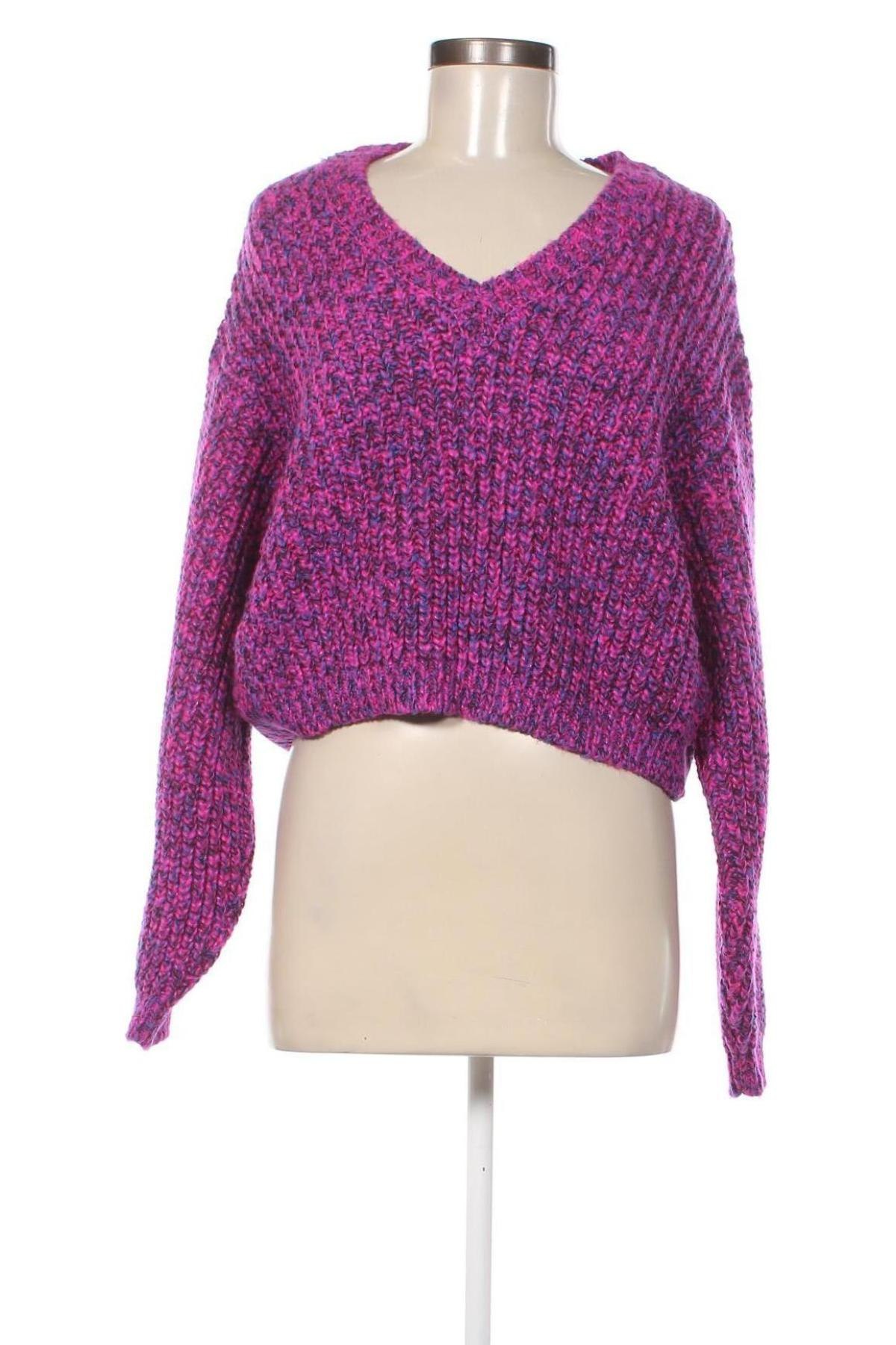 Дамски пуловер Pull&Bear, Размер M, Цвят Многоцветен, Цена 13,34 лв.