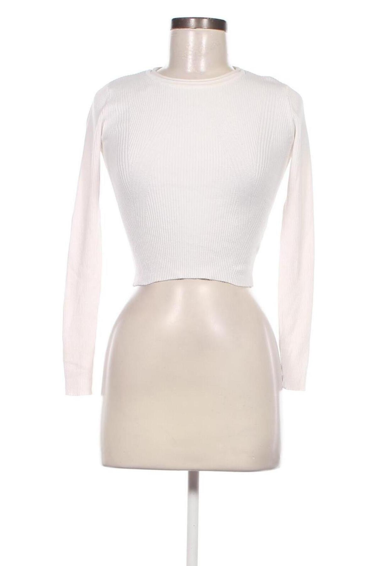 Γυναικείο πουλόβερ Pull&Bear, Μέγεθος S, Χρώμα Λευκό, Τιμή 17,78 €