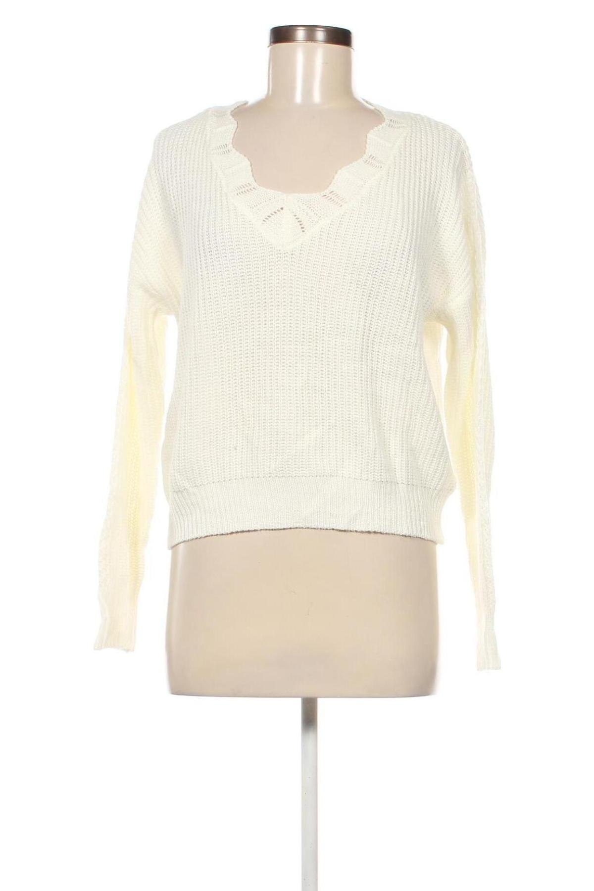 Дамски пуловер SHEIN, Размер M, Цвят Бял, Цена 13,34 лв.