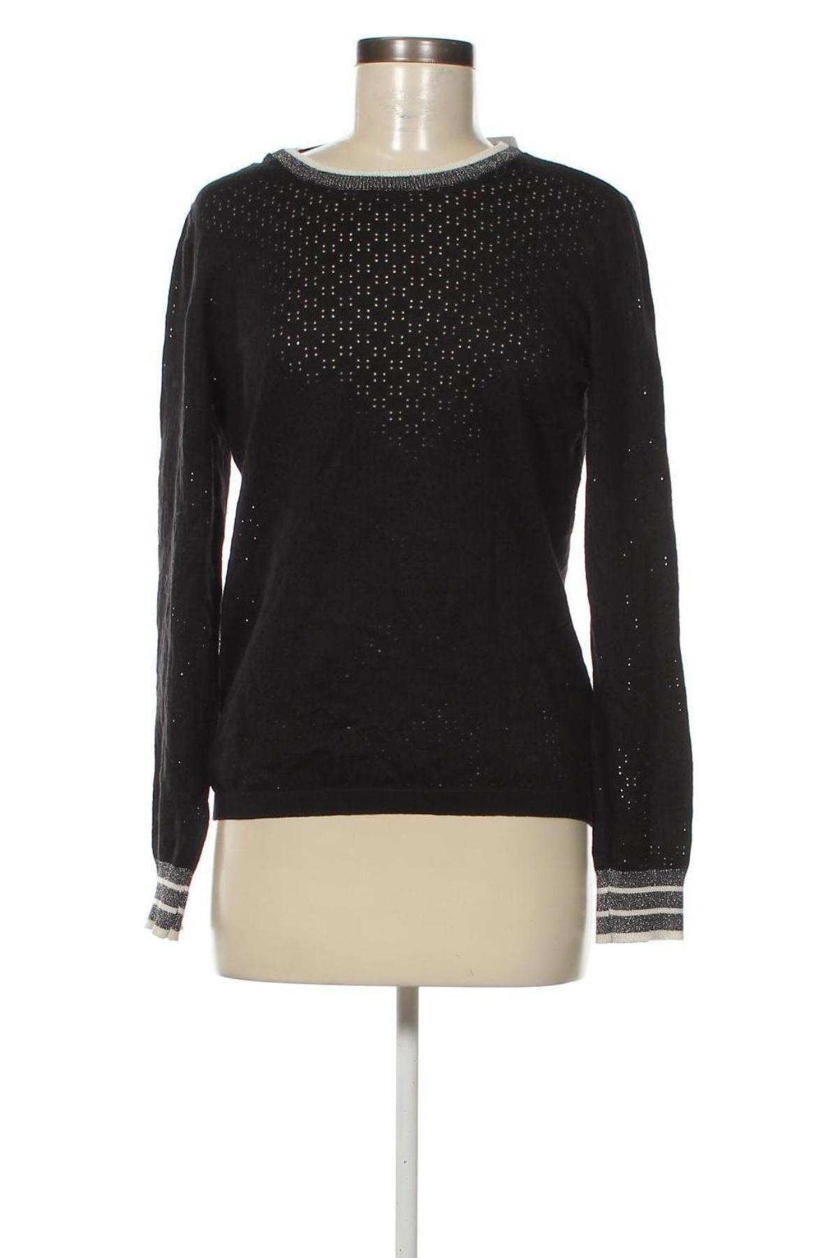 Дамски пуловер Saint Tropez, Размер S, Цвят Черен, Цена 18,86 лв.