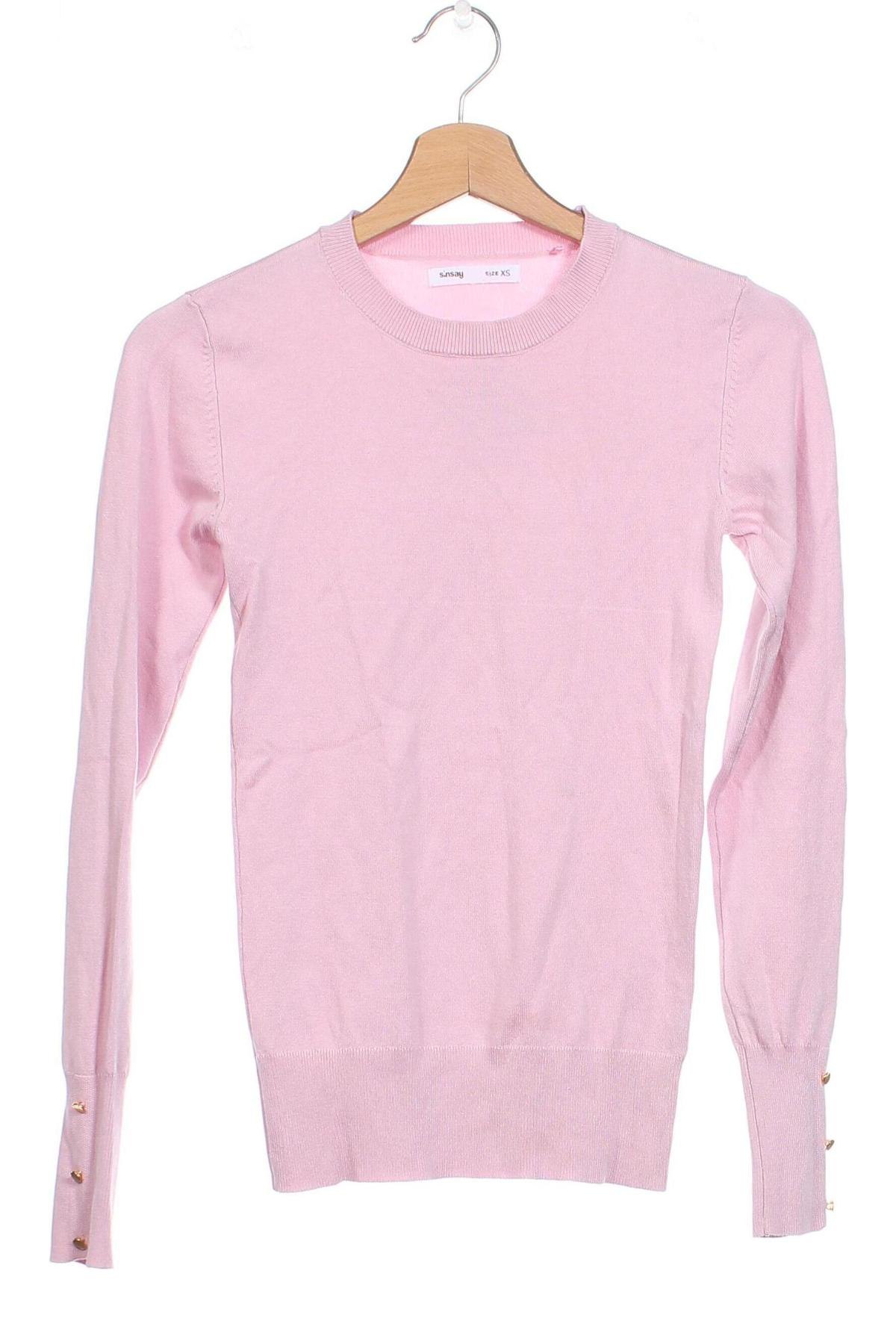 Γυναικείο πουλόβερ Sinsay, Μέγεθος XS, Χρώμα Ρόζ , Τιμή 8,45 €