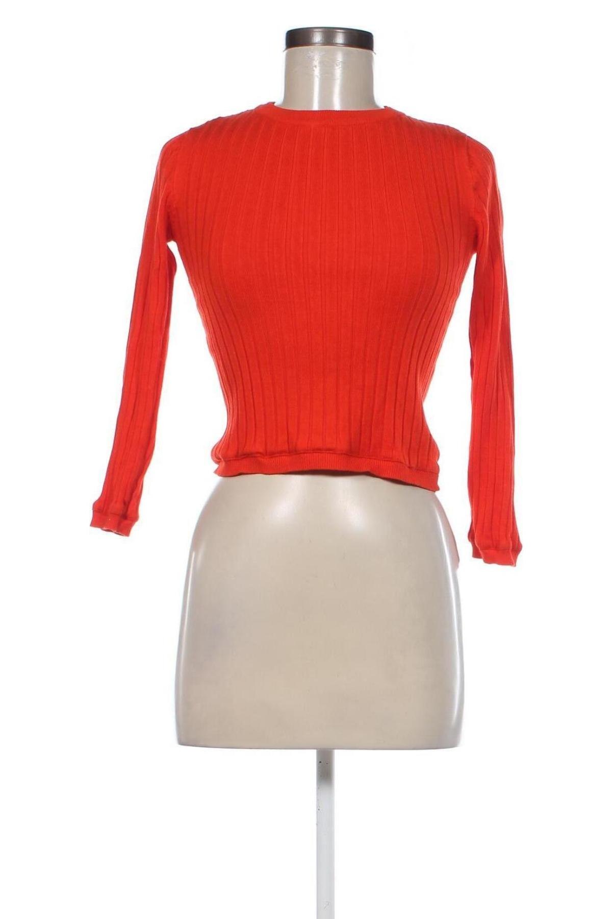 Дамски пуловер Sinsay, Размер S, Цвят Оранжев, Цена 15,66 лв.