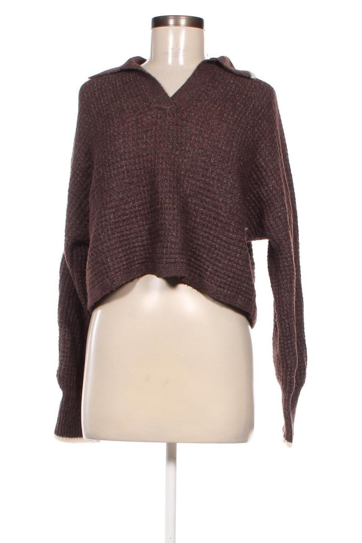 Дамски пуловер So, Размер L, Цвят Кафяв, Цена 13,34 лв.