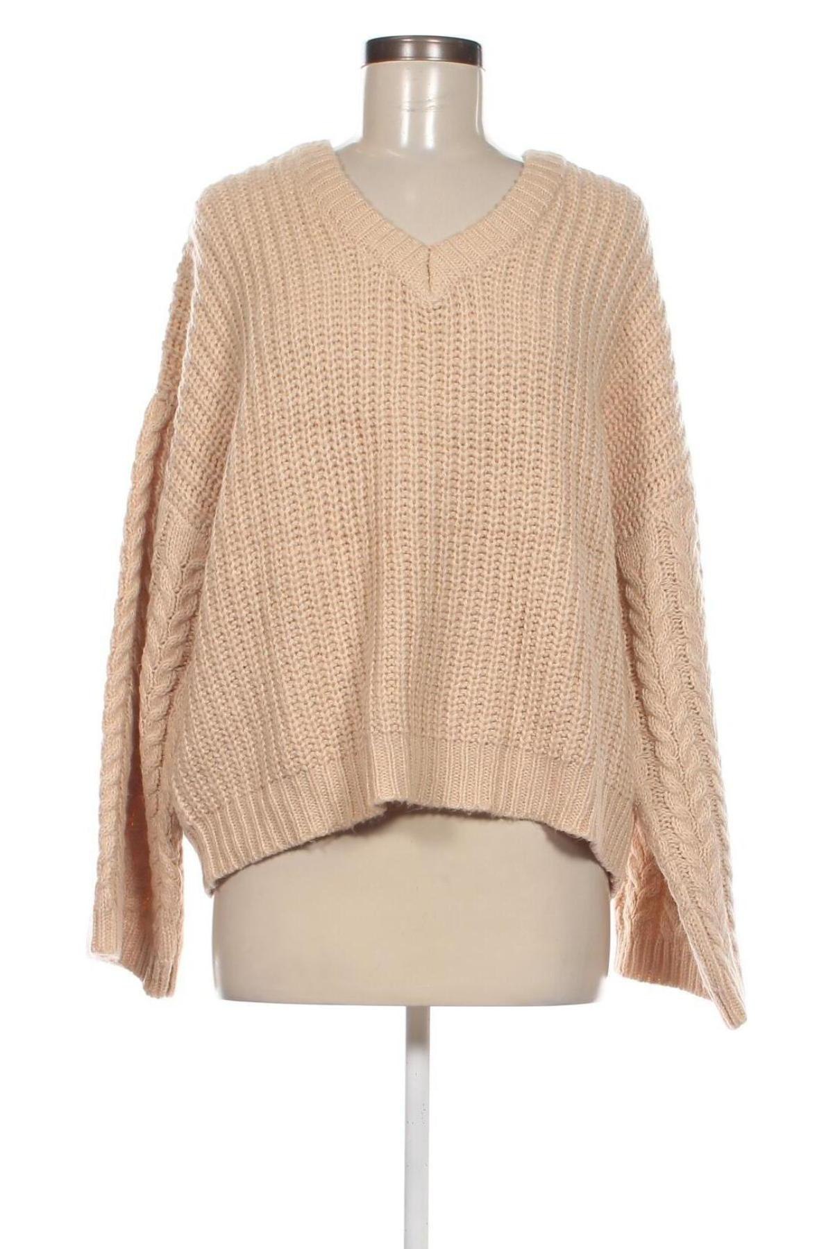 Дамски пуловер Tiffosi, Размер M, Цвят Бежов, Цена 13,34 лв.