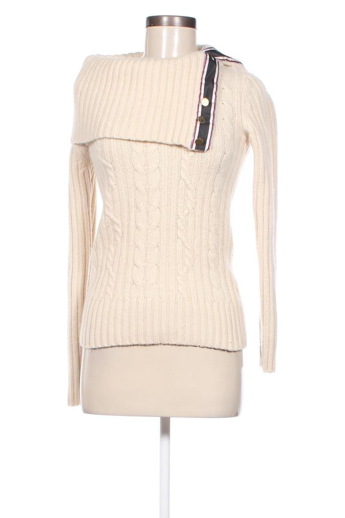 Дамски пуловер Tommy Hilfiger, Размер M, Цвят Бежов, Цена 81,77 лв.