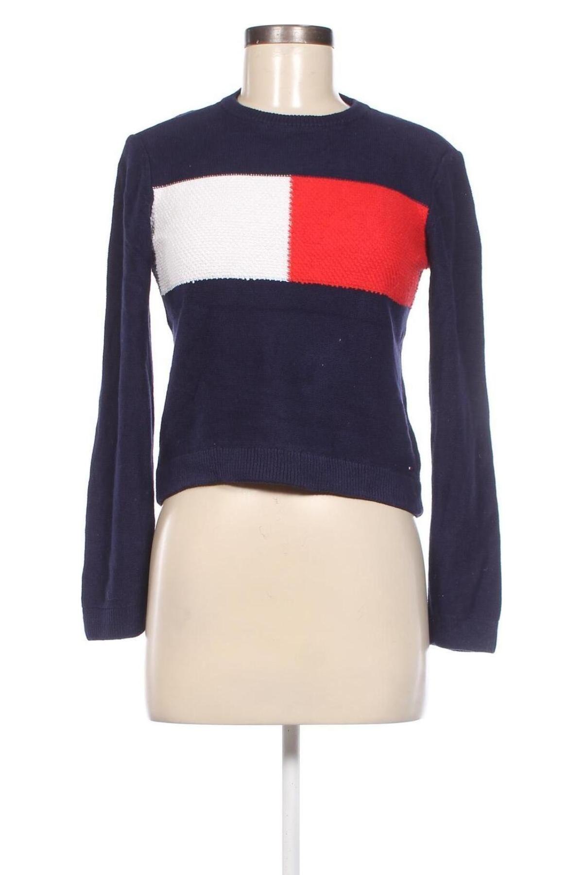 Дамски пуловер Tommy Hilfiger, Размер S, Цвят Син, Цена 67,58 лв.