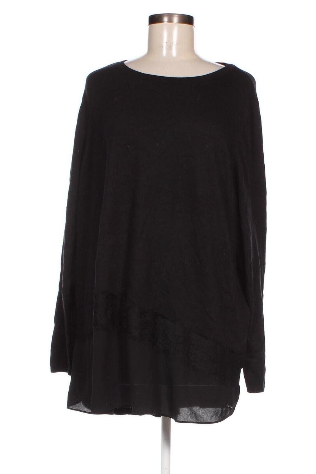 Дамски пуловер Triangle By s.Oliver, Размер XXL, Цвят Черен, Цена 22,55 лв.
