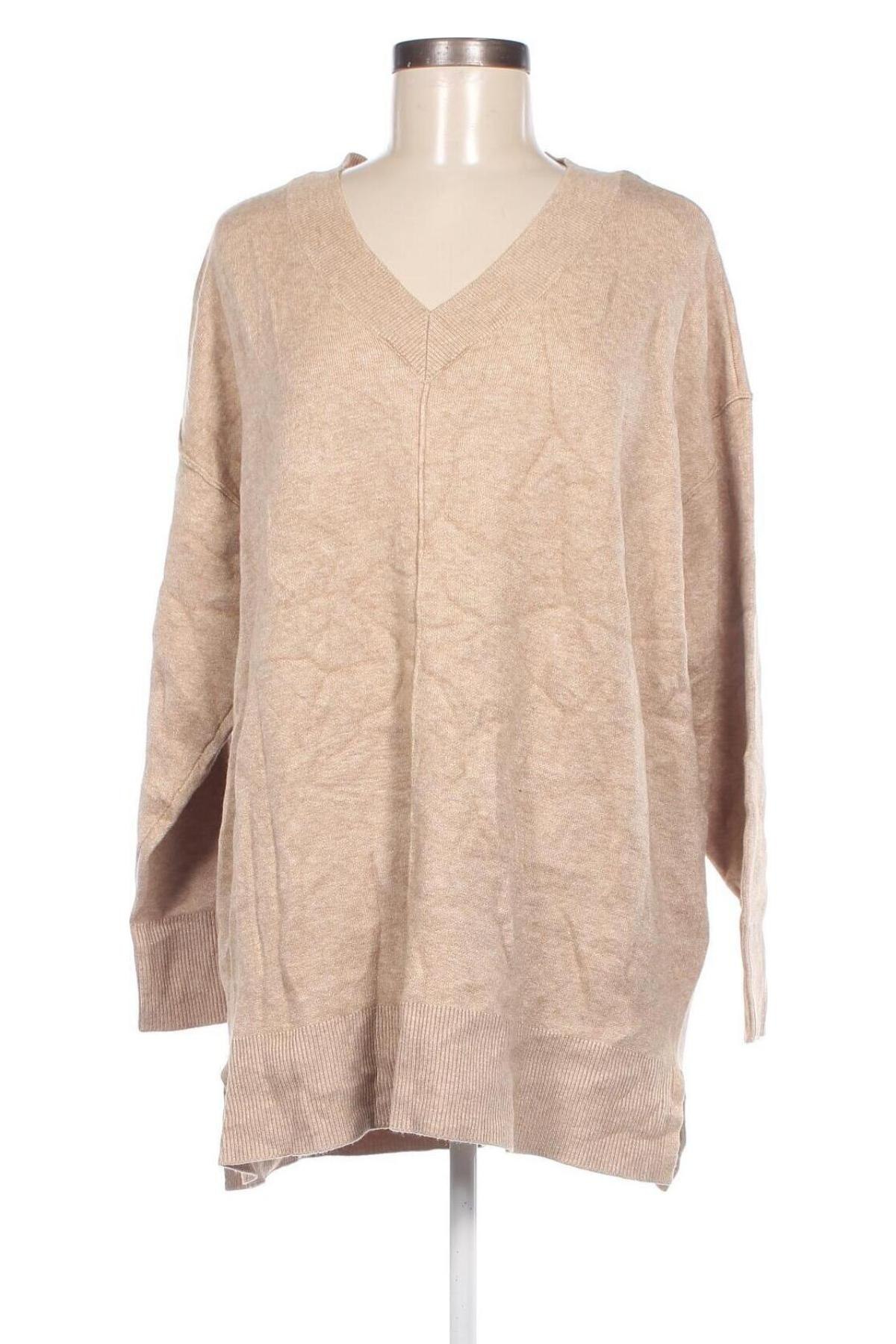 Дамски пуловер Vero Moda, Размер XL, Цвят Бежов, Цена 15,93 лв.