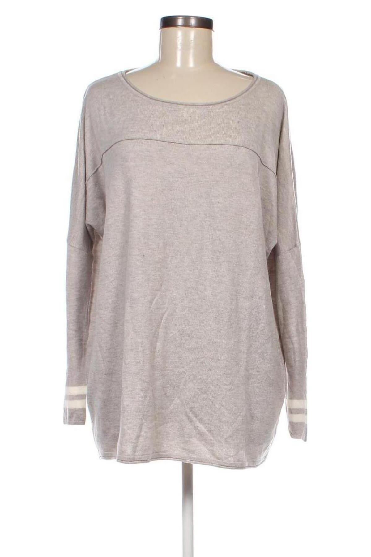 Γυναικείο πουλόβερ Yaya, Μέγεθος L, Χρώμα Γκρί, Τιμή 24,93 €