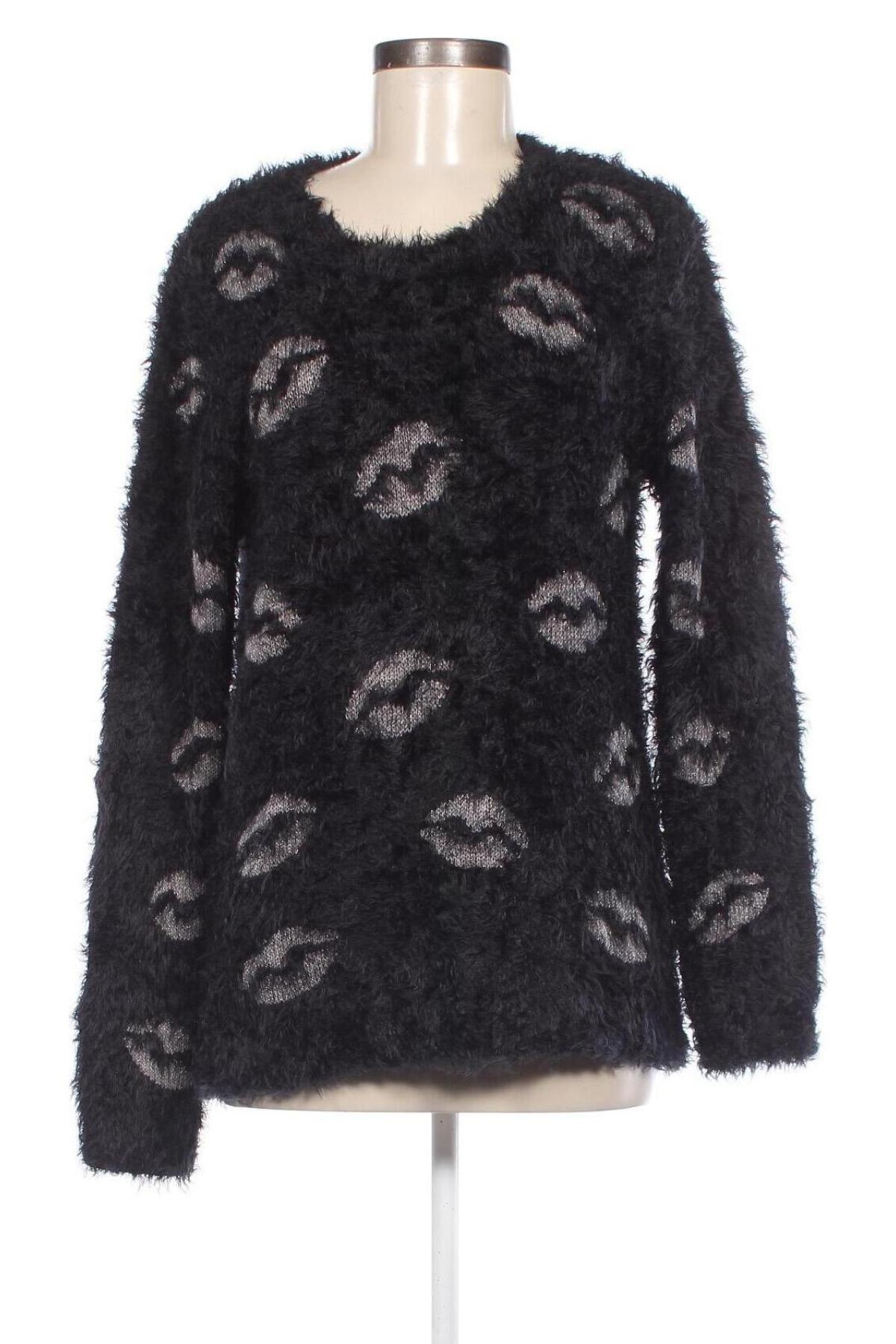 Дамски пуловер Yessica, Размер L, Цвят Черен, Цена 14,21 лв.
