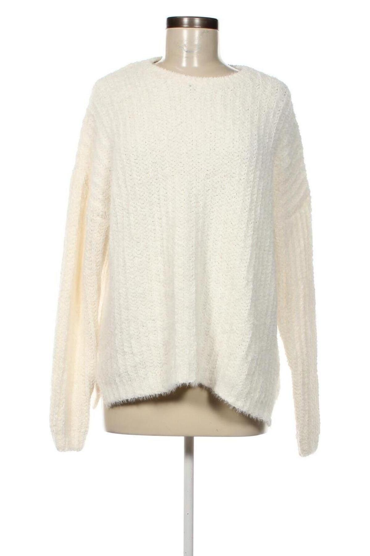 Дамски пуловер Yessica, Размер L, Цвят Бял, Цена 14,21 лв.