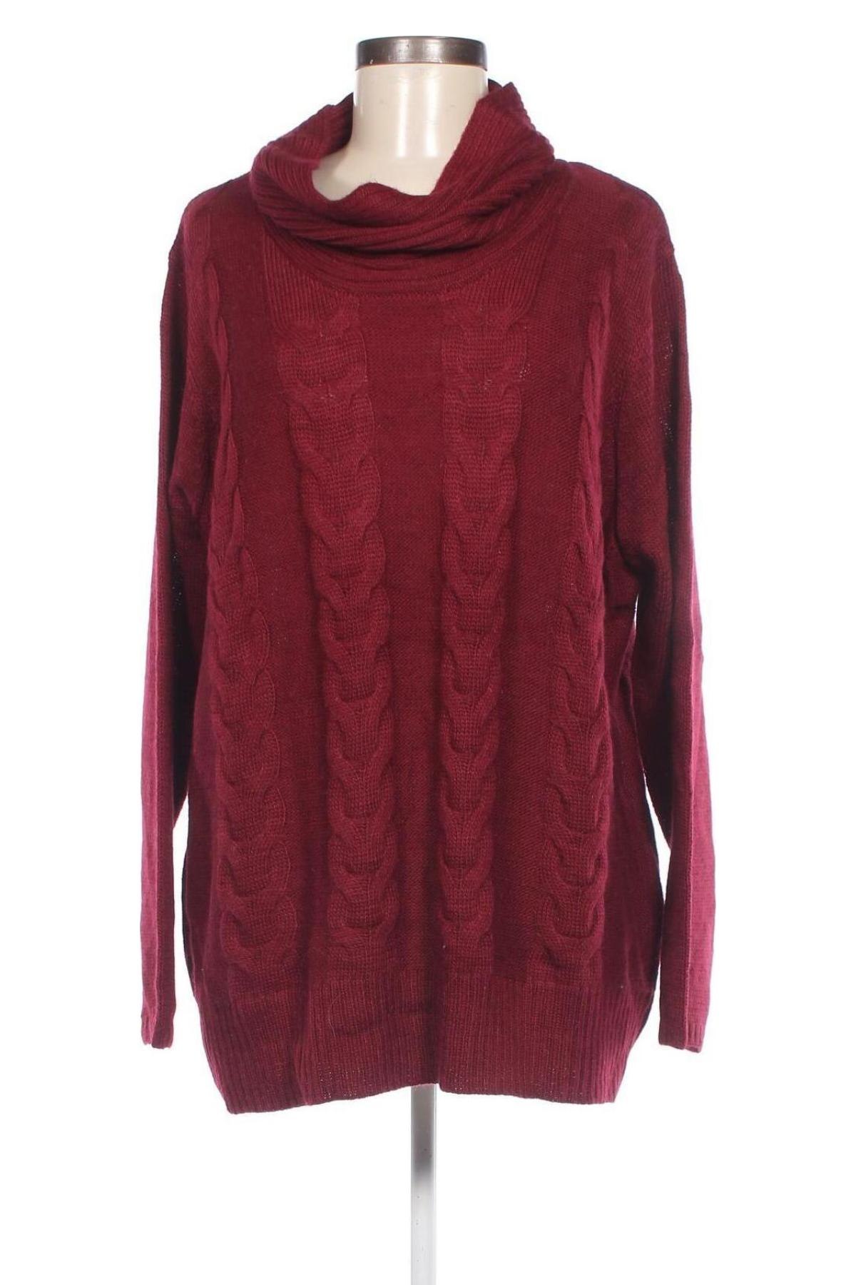 Дамски пуловер Your Sixth Sense, Размер XXL, Цвят Червен, Цена 27,60 лв.