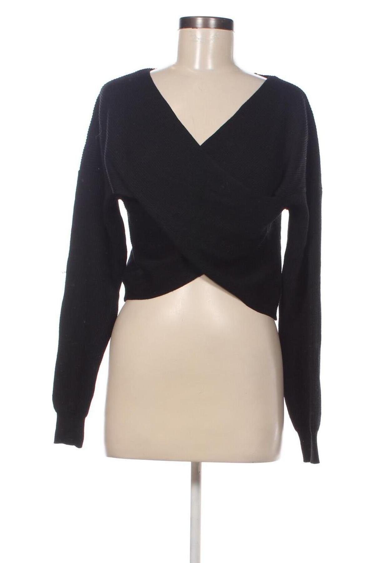Дамски пуловер Zara, Размер S, Цвят Черен, Цена 25,97 лв.