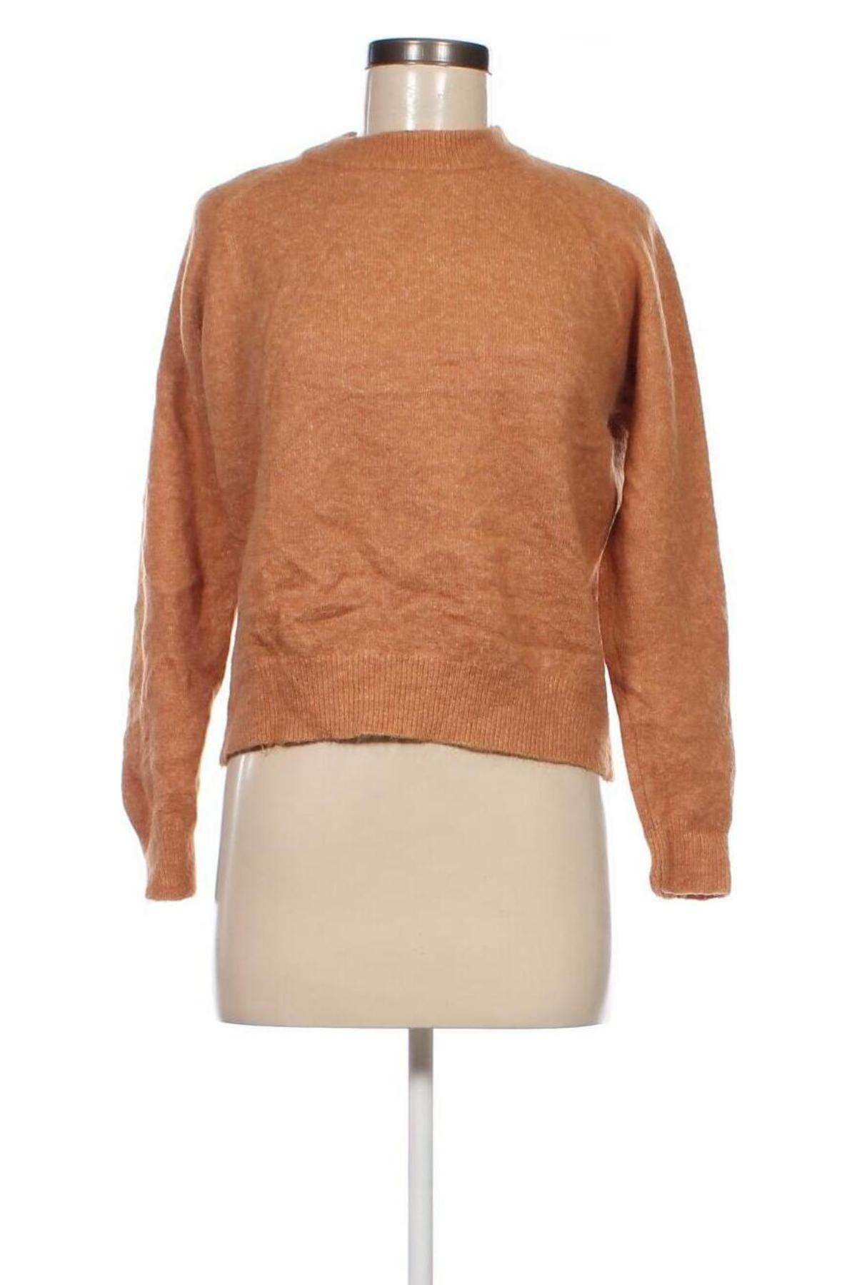 Дамски пуловер Zara, Размер S, Цвят Бежов, Цена 12,42 лв.