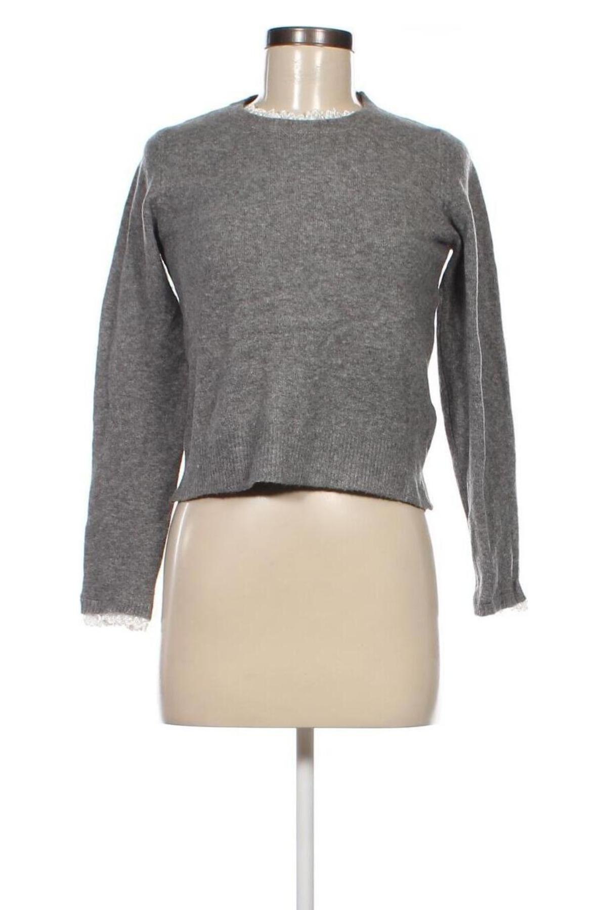 Damenpullover Zara, Größe M, Farbe Grau, Preis 8,64 €