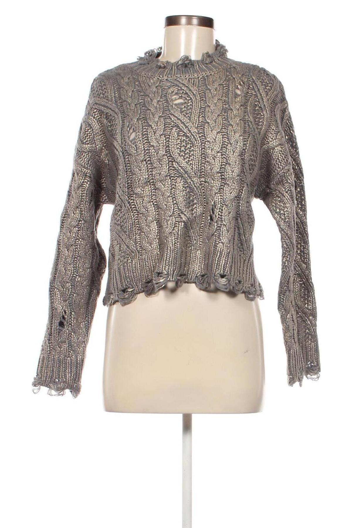 Дамски пуловер Zara, Размер M, Цвят Многоцветен, Цена 12,42 лв.