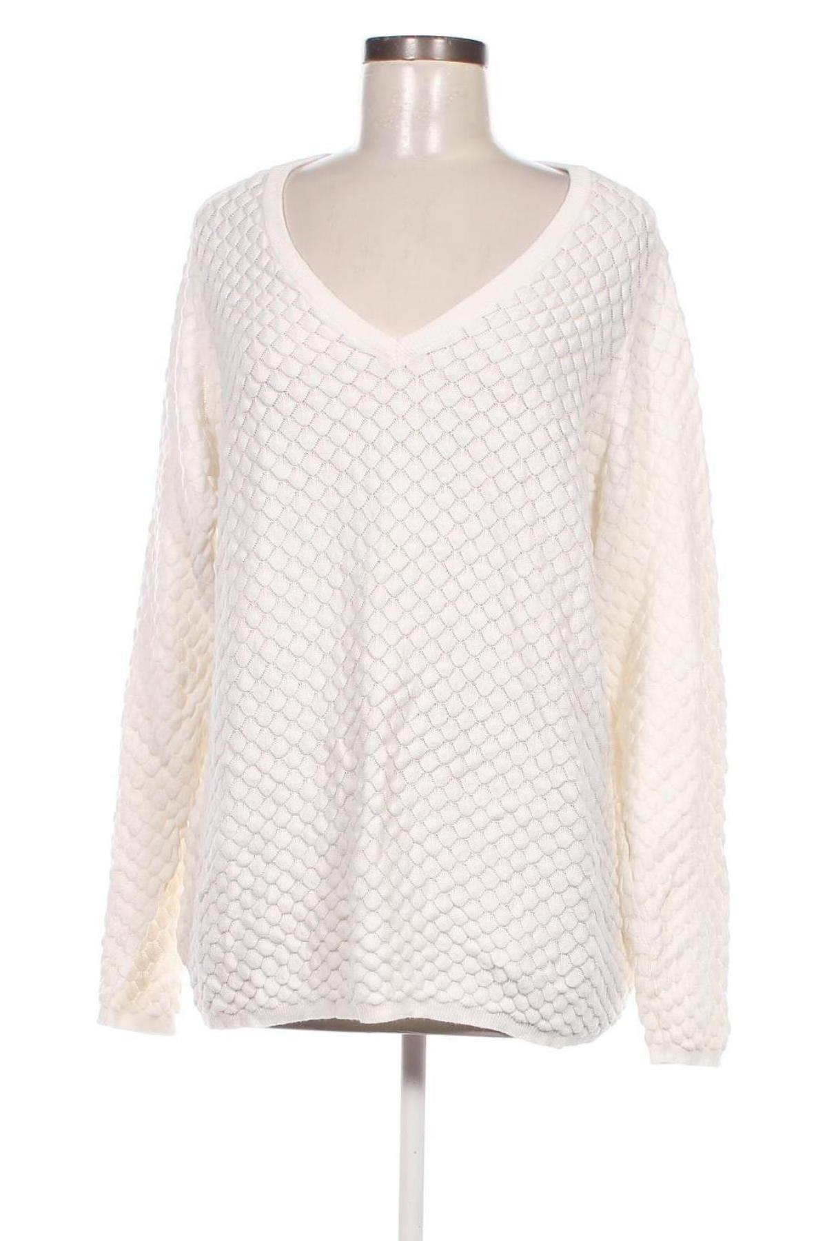 Damenpullover Zizzi, Größe L, Farbe Weiß, Preis € 16,37