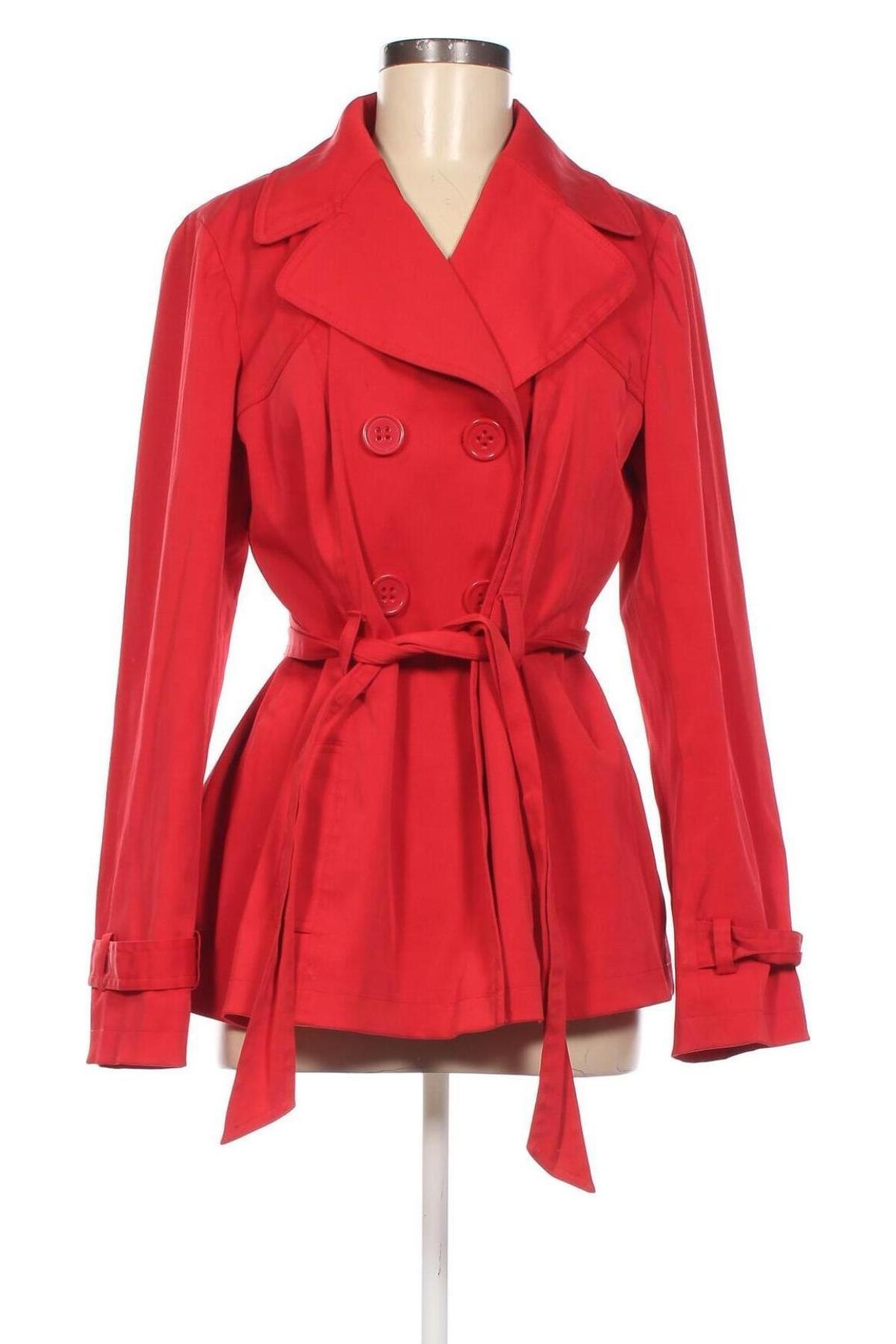 Damen Trenchcoat George, Größe XL, Farbe Rot, Preis 10,12 €