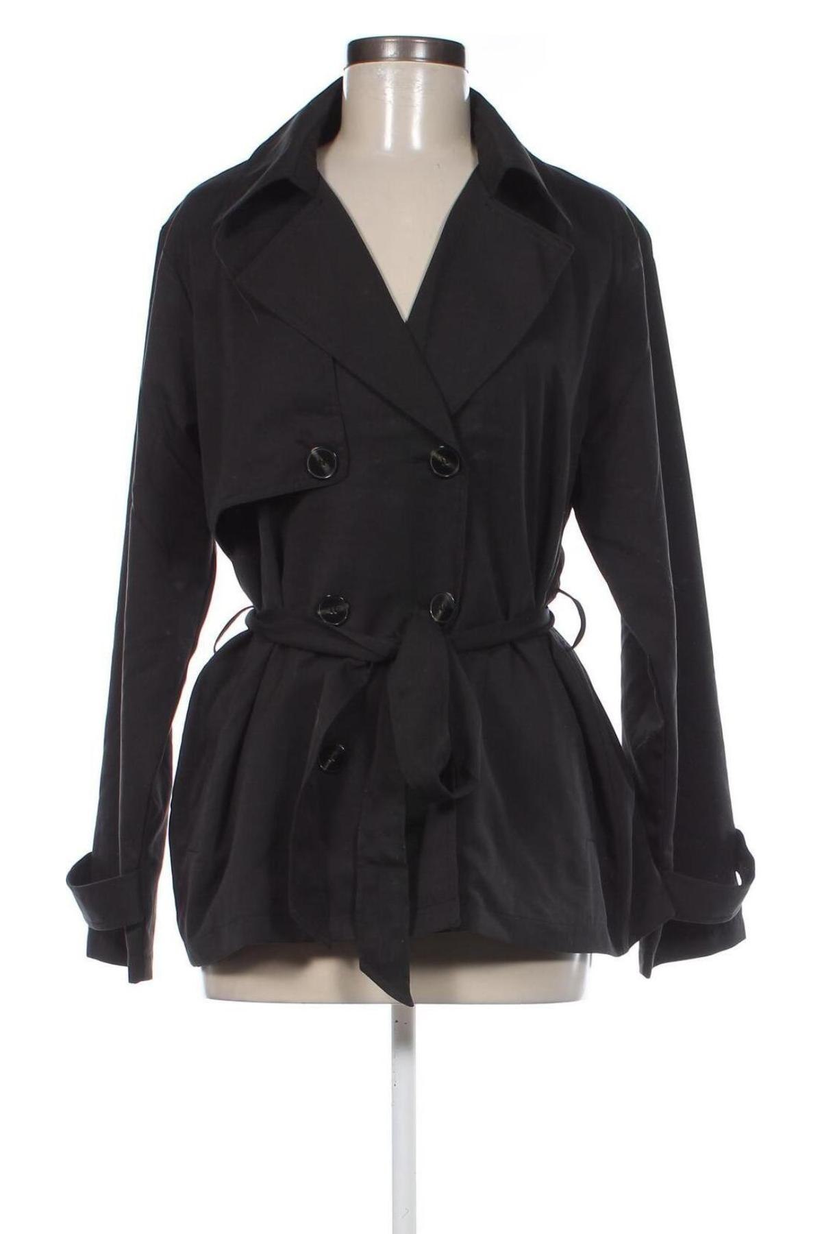 Damen Trenchcoat ONLY, Größe M, Farbe Schwarz, Preis 16,70 €