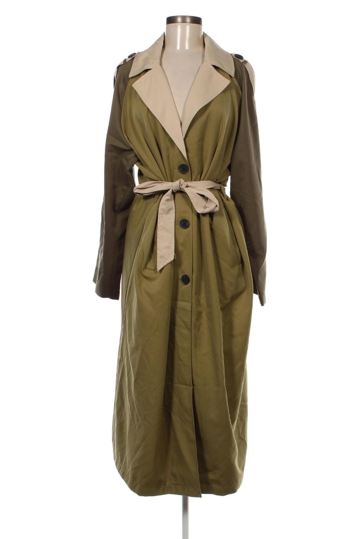 Trench de femei ONLY, Mărime XL, Culoare Verde, Preț 81,71 Lei