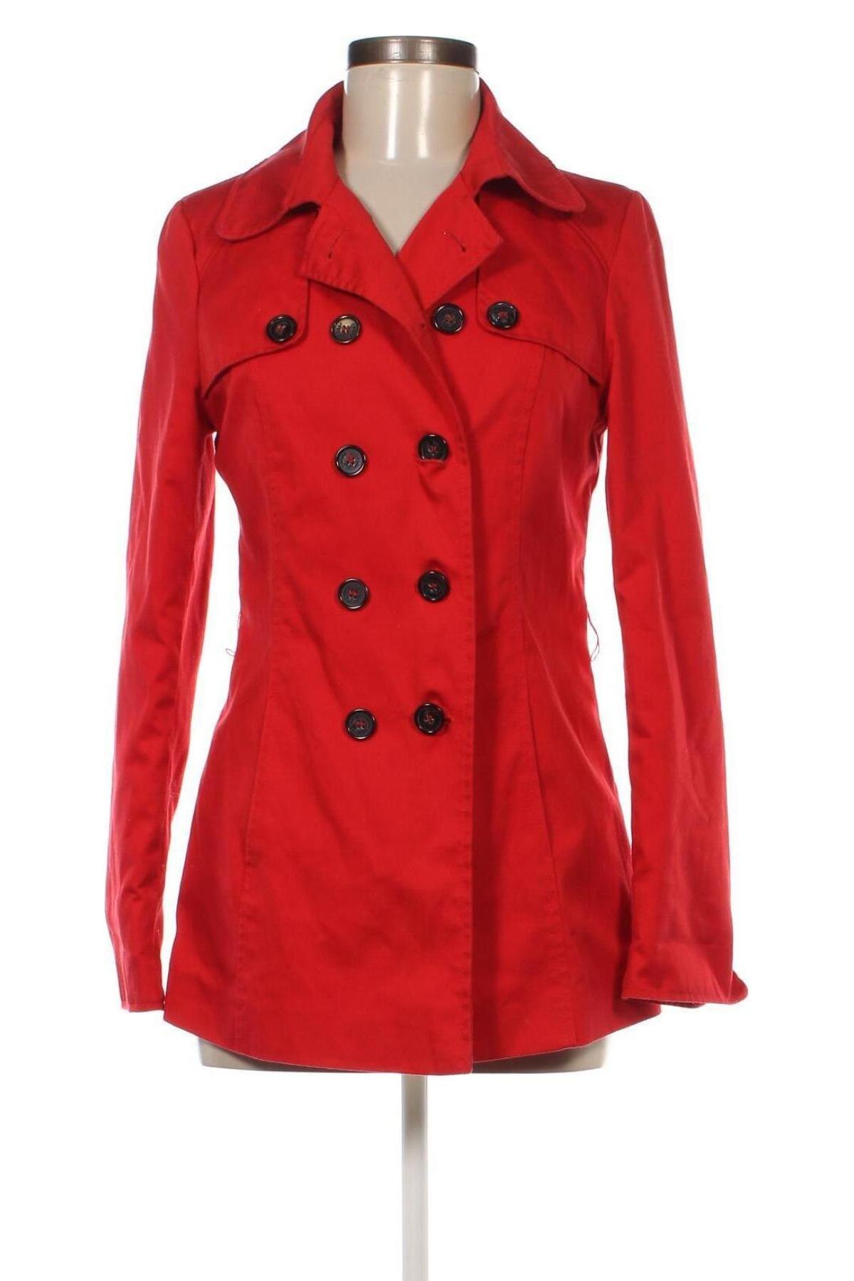 Damen Trench Coat Orsay, Größe XS, Farbe Rot, Preis € 26,85