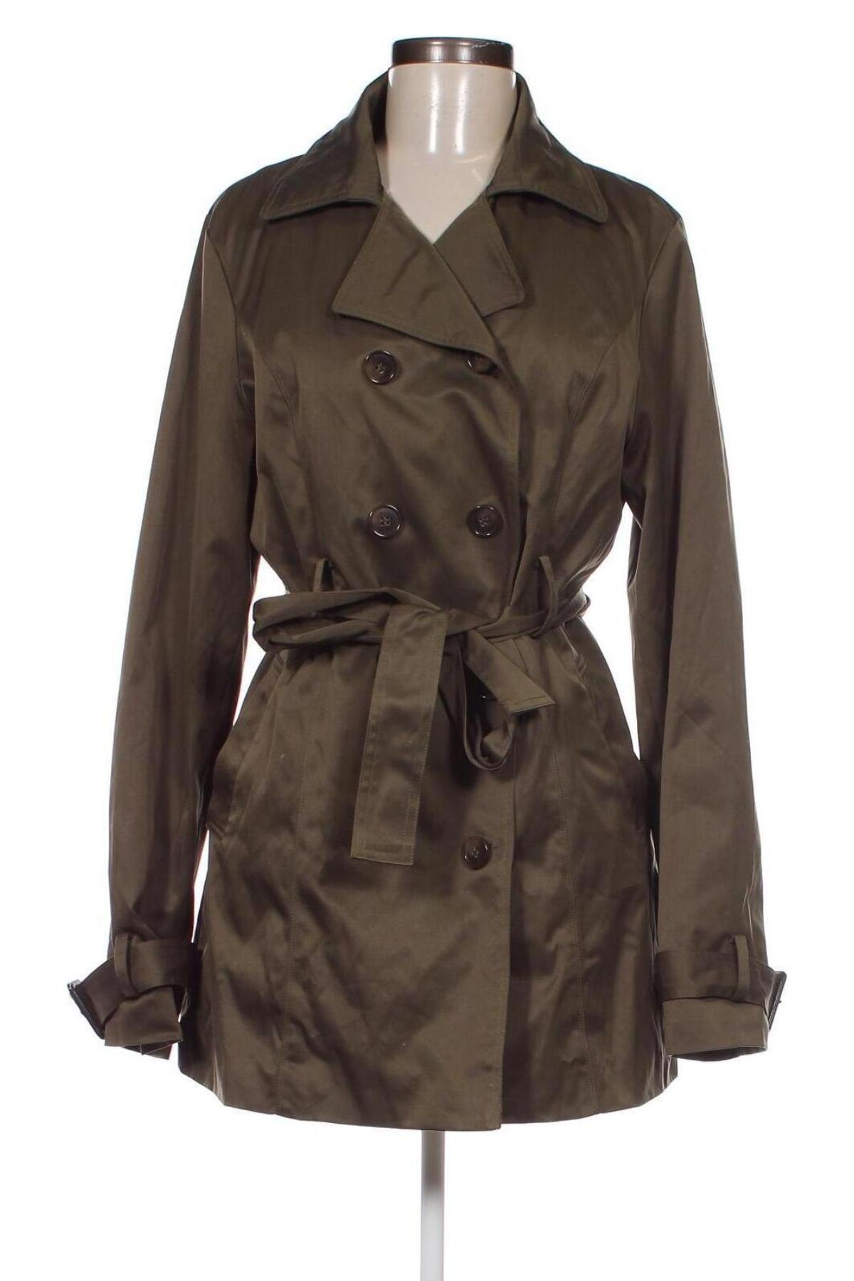 Damen Trench Coat Shinestar, Größe XL, Farbe Grün, Preis € 23,49