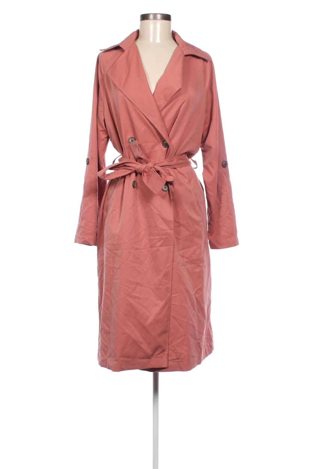 Damen Trenchcoat Stradivarius, Größe M, Farbe Rosa, Preis 20,88 €