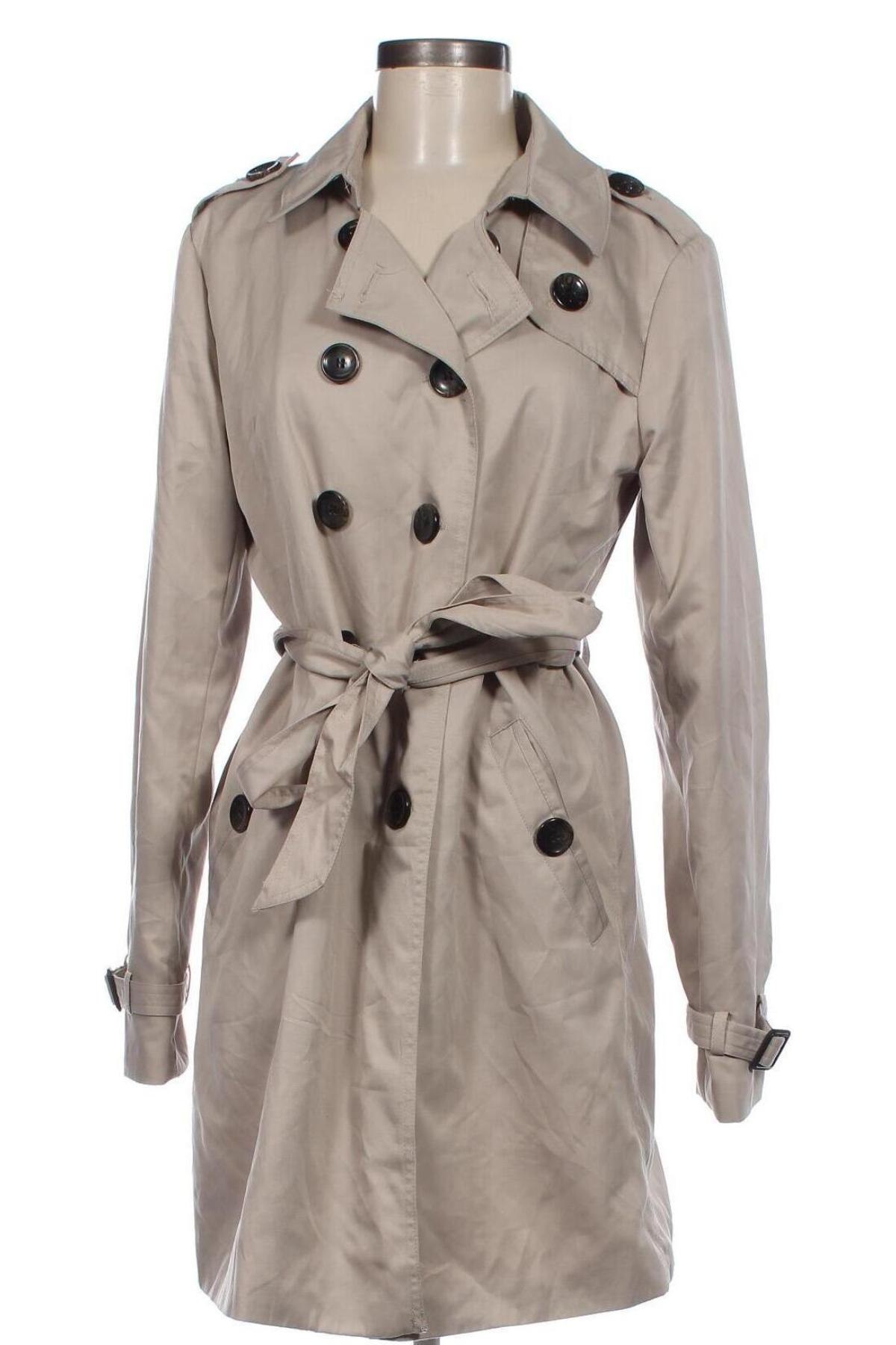 Damen Trenchcoat VILA, Größe L, Farbe Grau, Preis 11,02 €