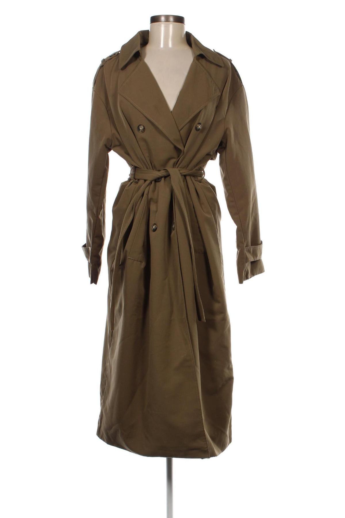 Damen Trench Coat Vero Moda, Größe M, Farbe Grün, Preis € 47,32