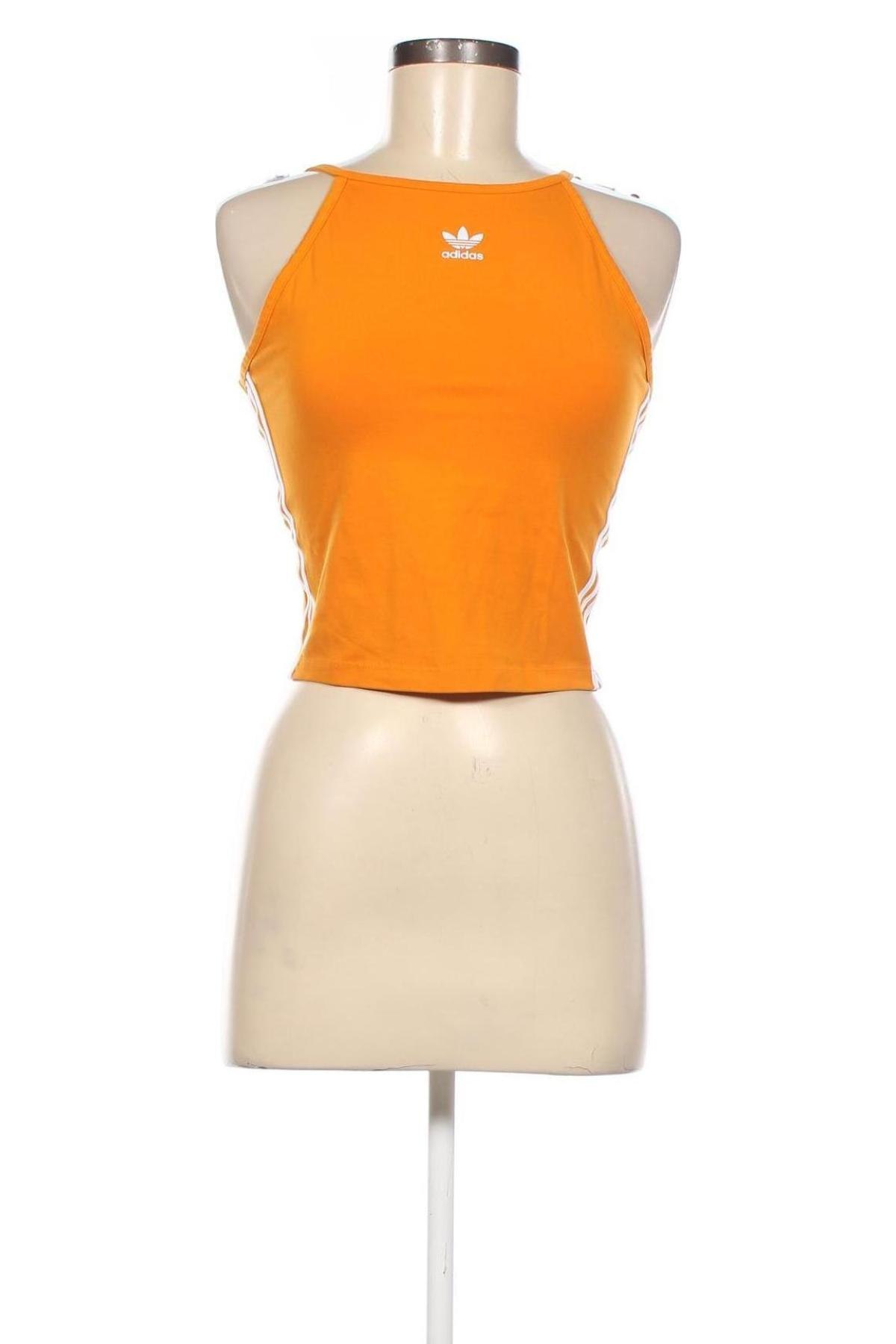 Damen Sporttop Adidas Originals, Größe M, Farbe Orange, Preis 17,36 €