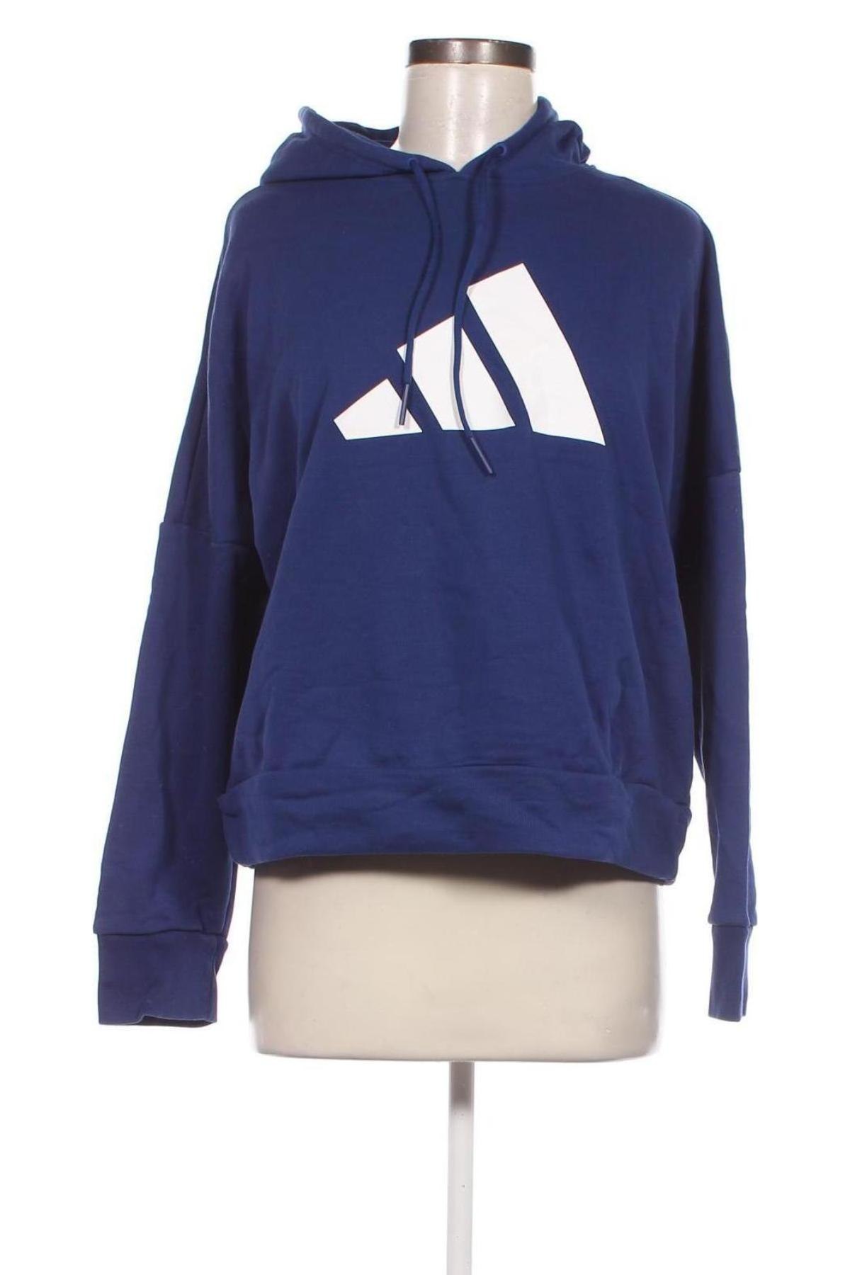 Damen Sweatshirt Adidas, Größe L, Farbe Blau, Preis 28,39 €