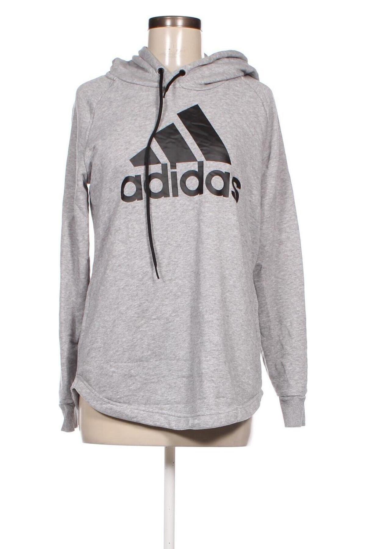 Γυναικείο φούτερ Adidas, Μέγεθος M, Χρώμα Γκρί, Τιμή 25,24 €