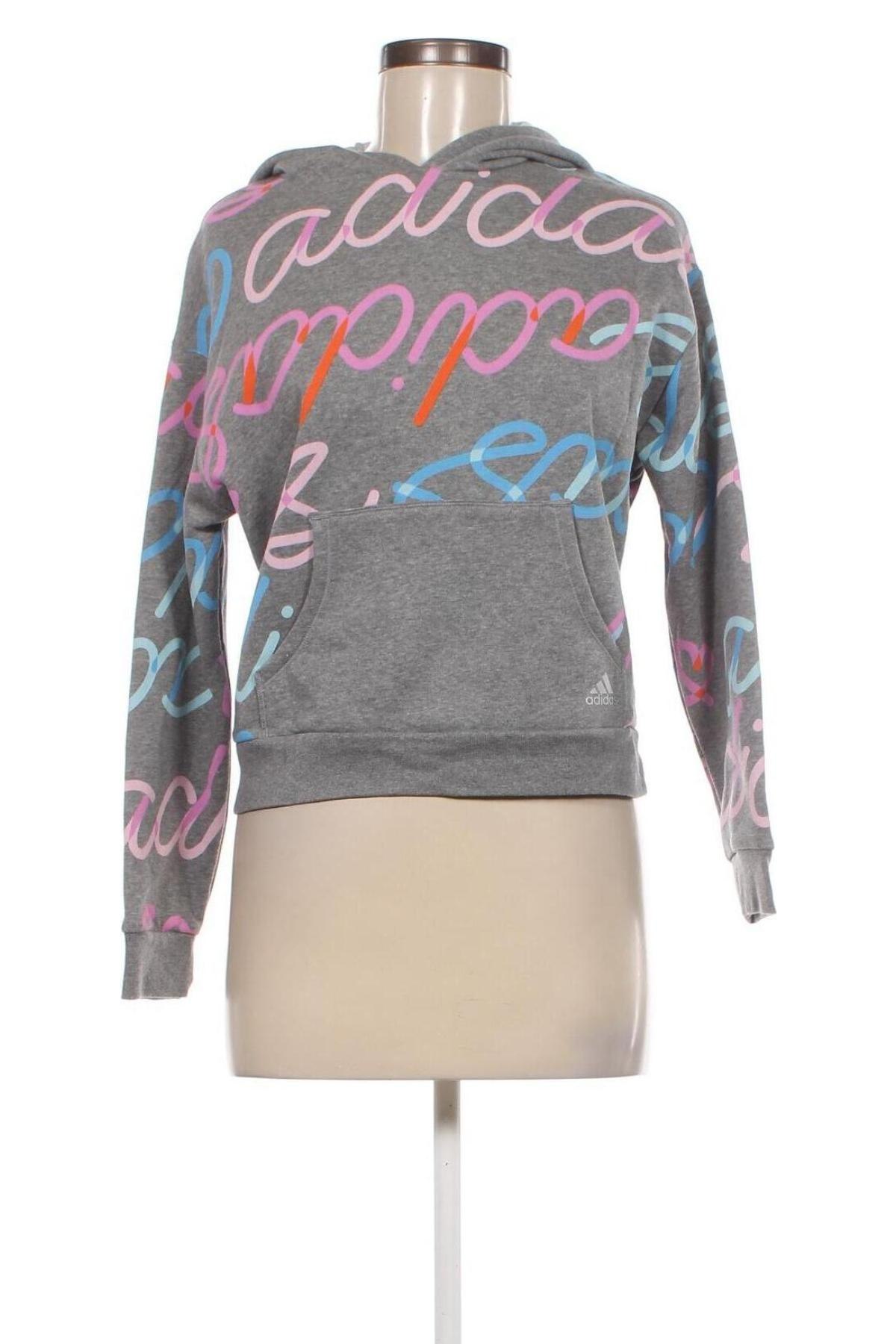 Damen Sweatshirt Adidas, Größe L, Farbe Grau, Preis 28,39 €