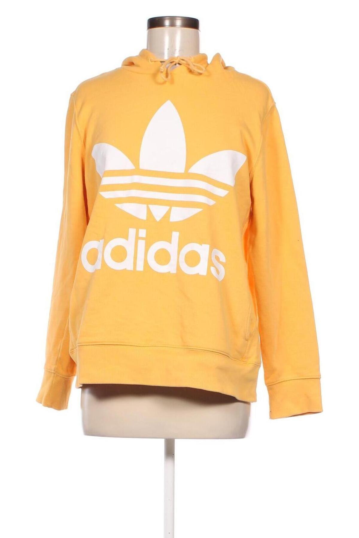 Дамски суичър Adidas Originals, Размер L, Цвят Жълт, Цена 43,20 лв.