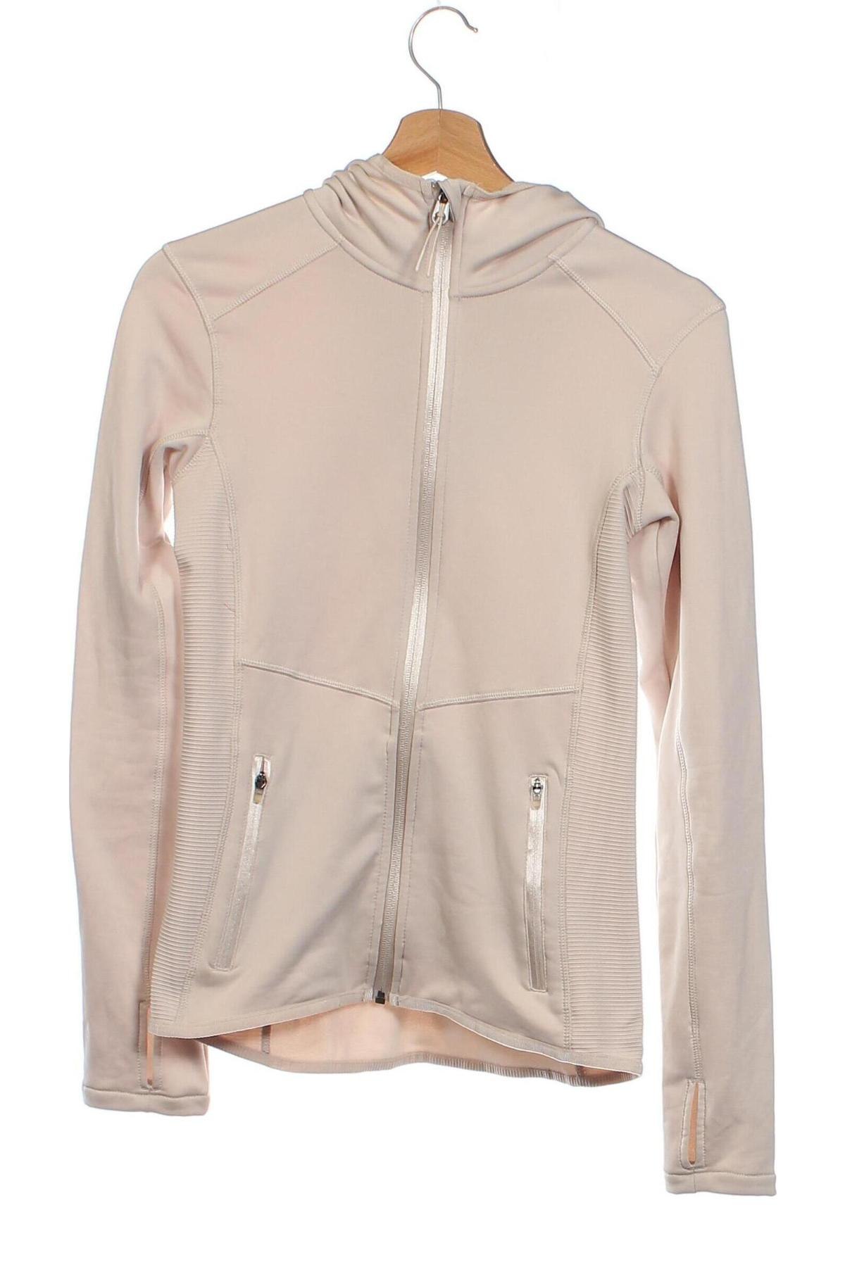 Damen Sweatshirt H&M Sport, Größe XS, Farbe Beige, Preis 8,90 €