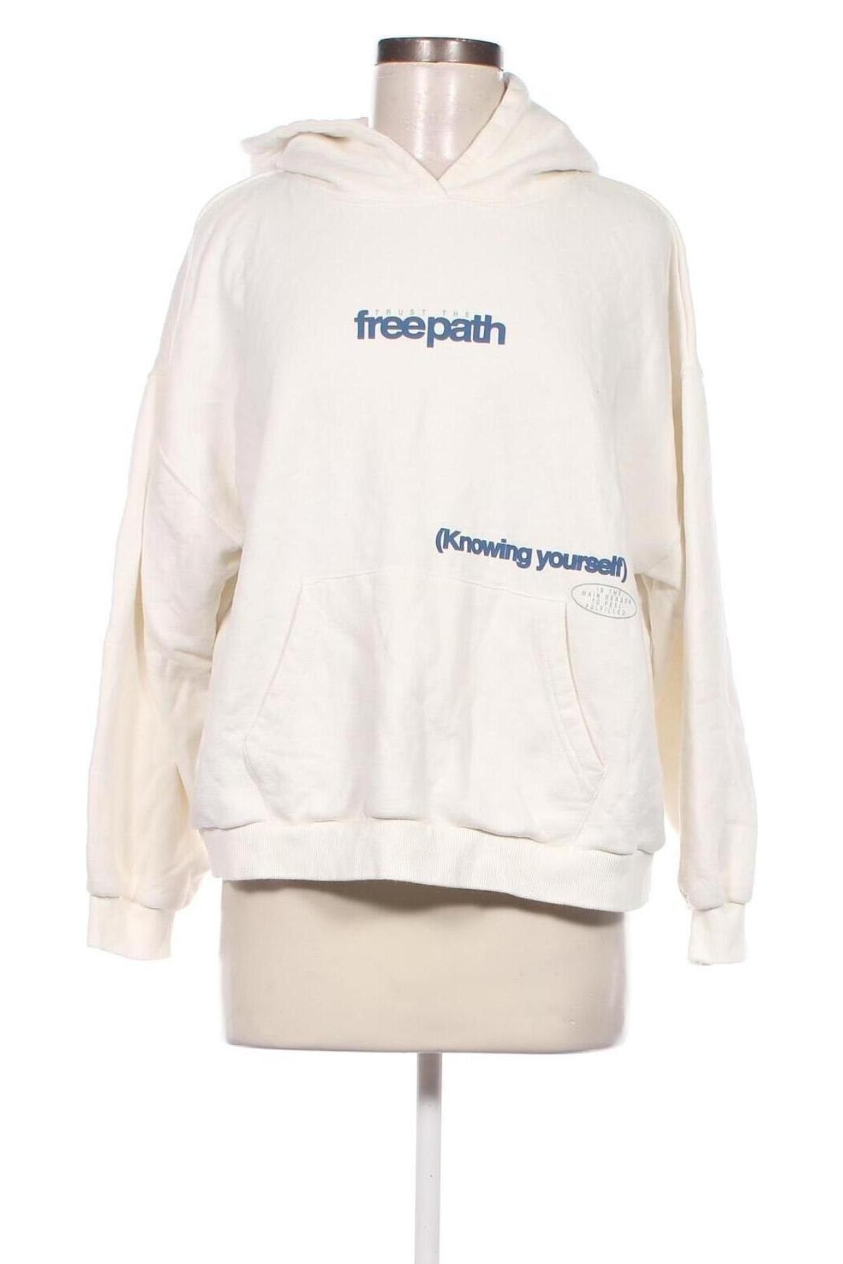 Damen Sweatshirt Pull&Bear, Größe L, Farbe Weiß, Preis 20,18 €