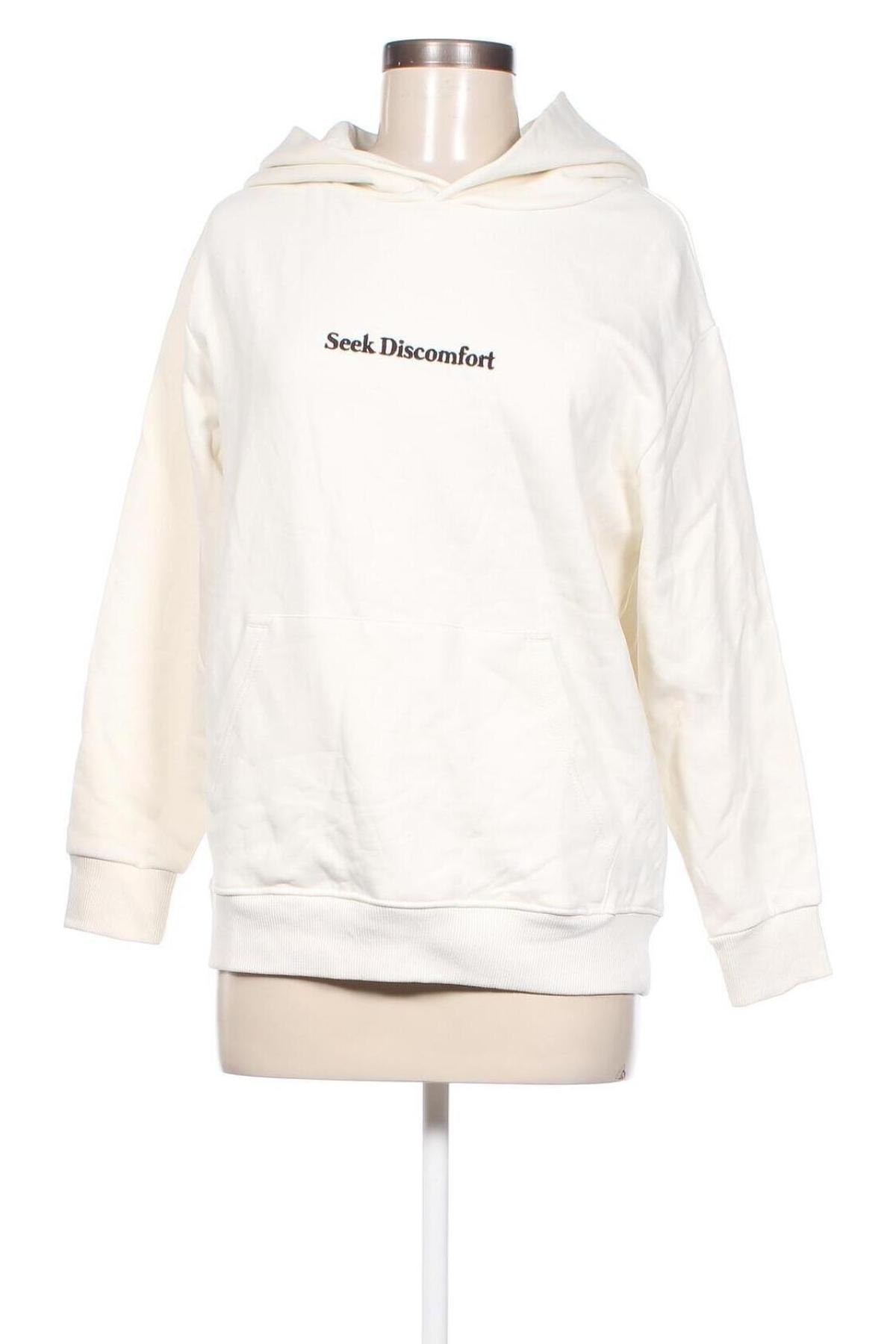 Damen Sweatshirt Seek Discomfort, Größe M, Farbe Ecru, Preis 15,48 €