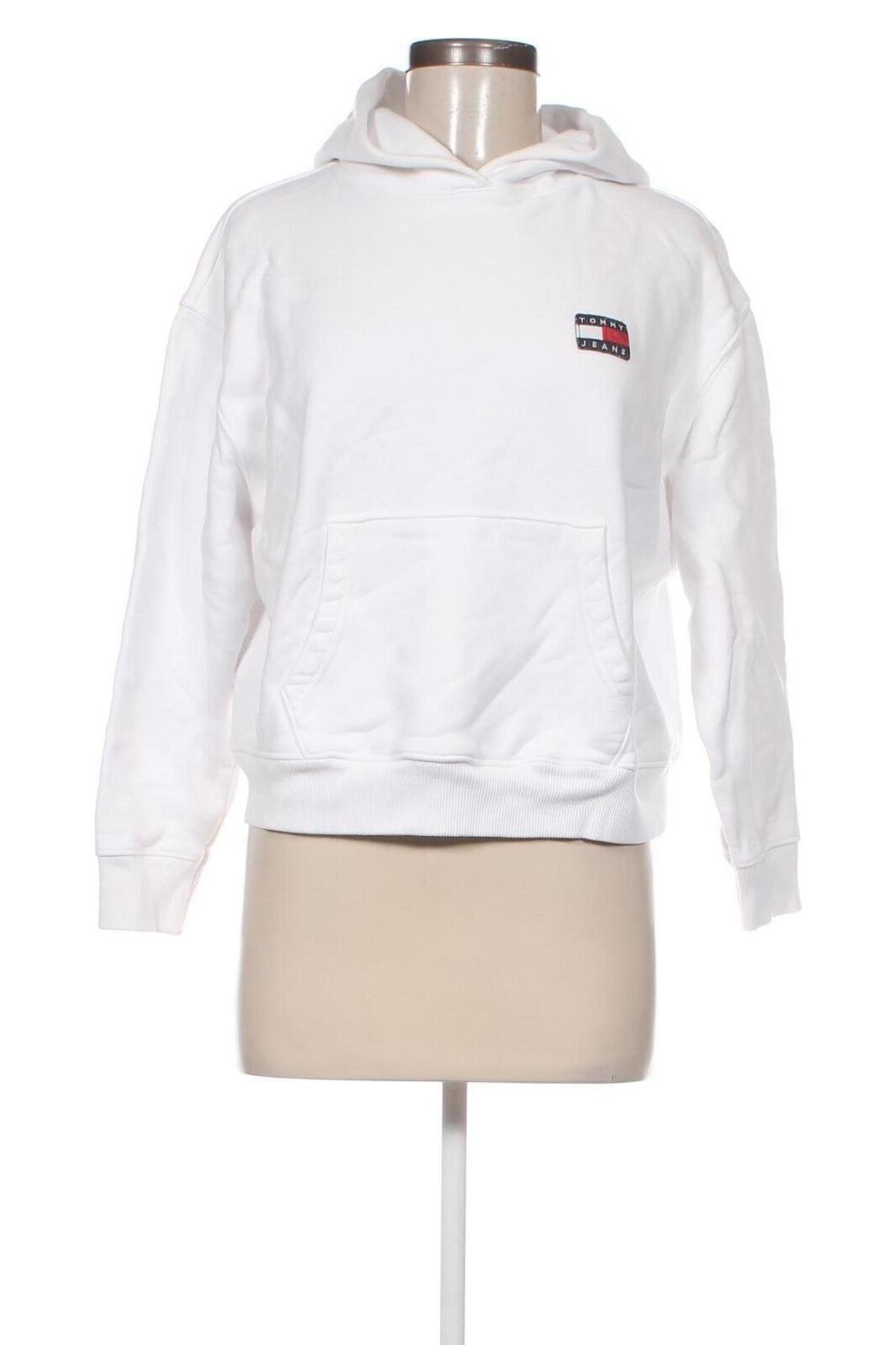 Damen Sweatshirt Tommy Jeans, Größe XS, Farbe Weiß, Preis 42,59 €