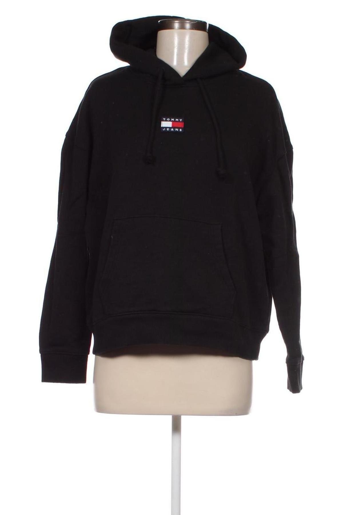 Női sweatshirt Tommy Jeans, Méret S, Szín Fekete, Ár 17 252 Ft